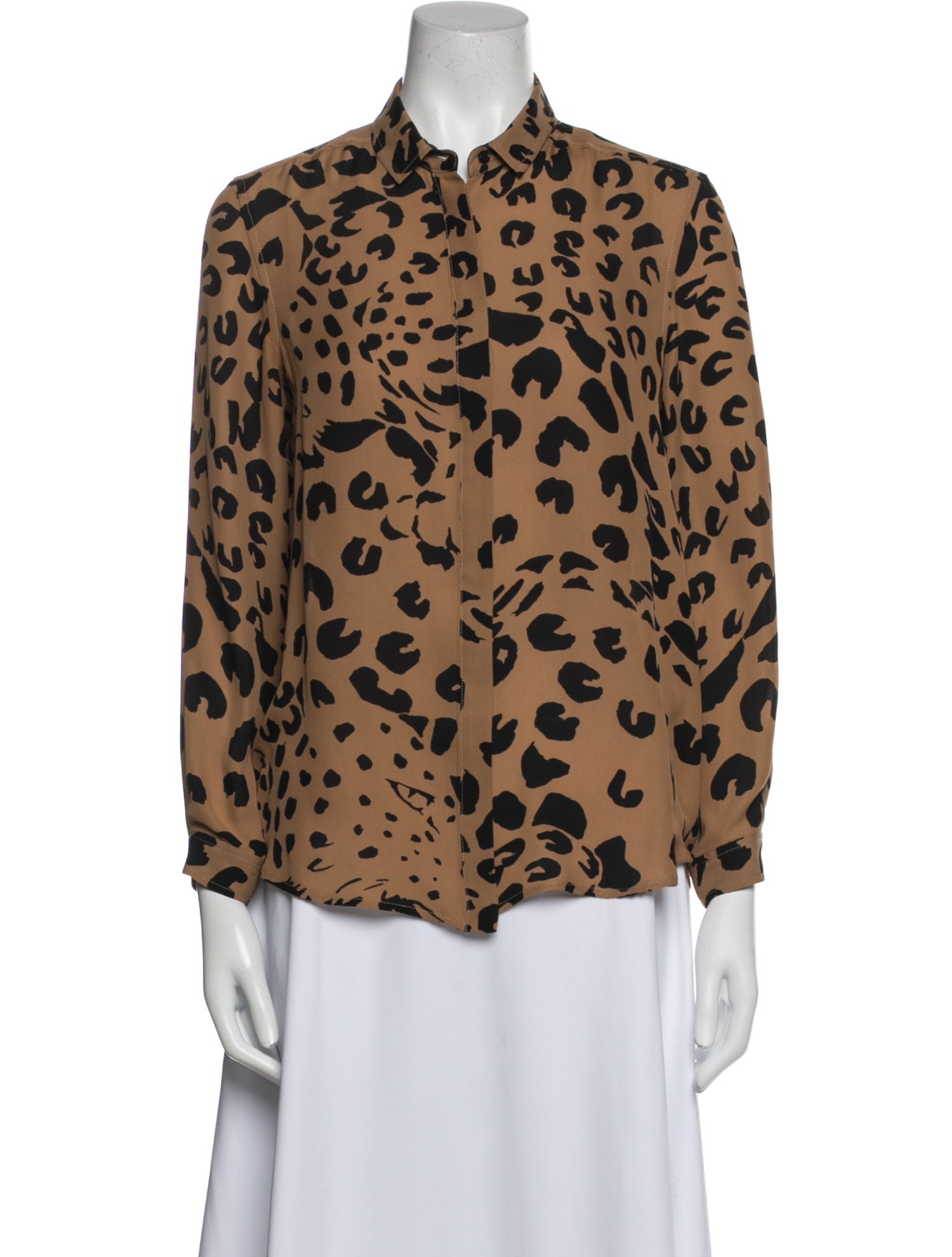Jenni Kayne Animal Print Long Sleeve Button-Up Top