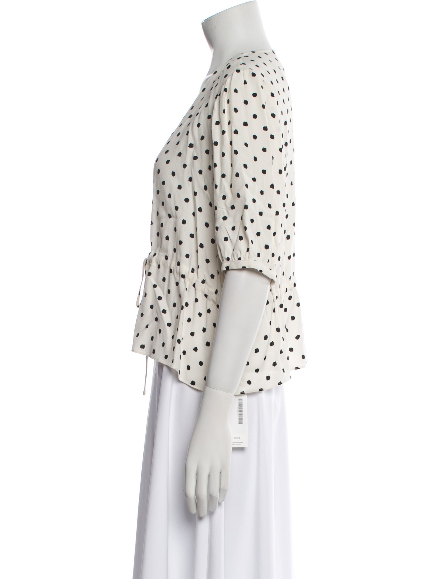 Jenni Kayne Polka Dot Print V-Neck Blouse