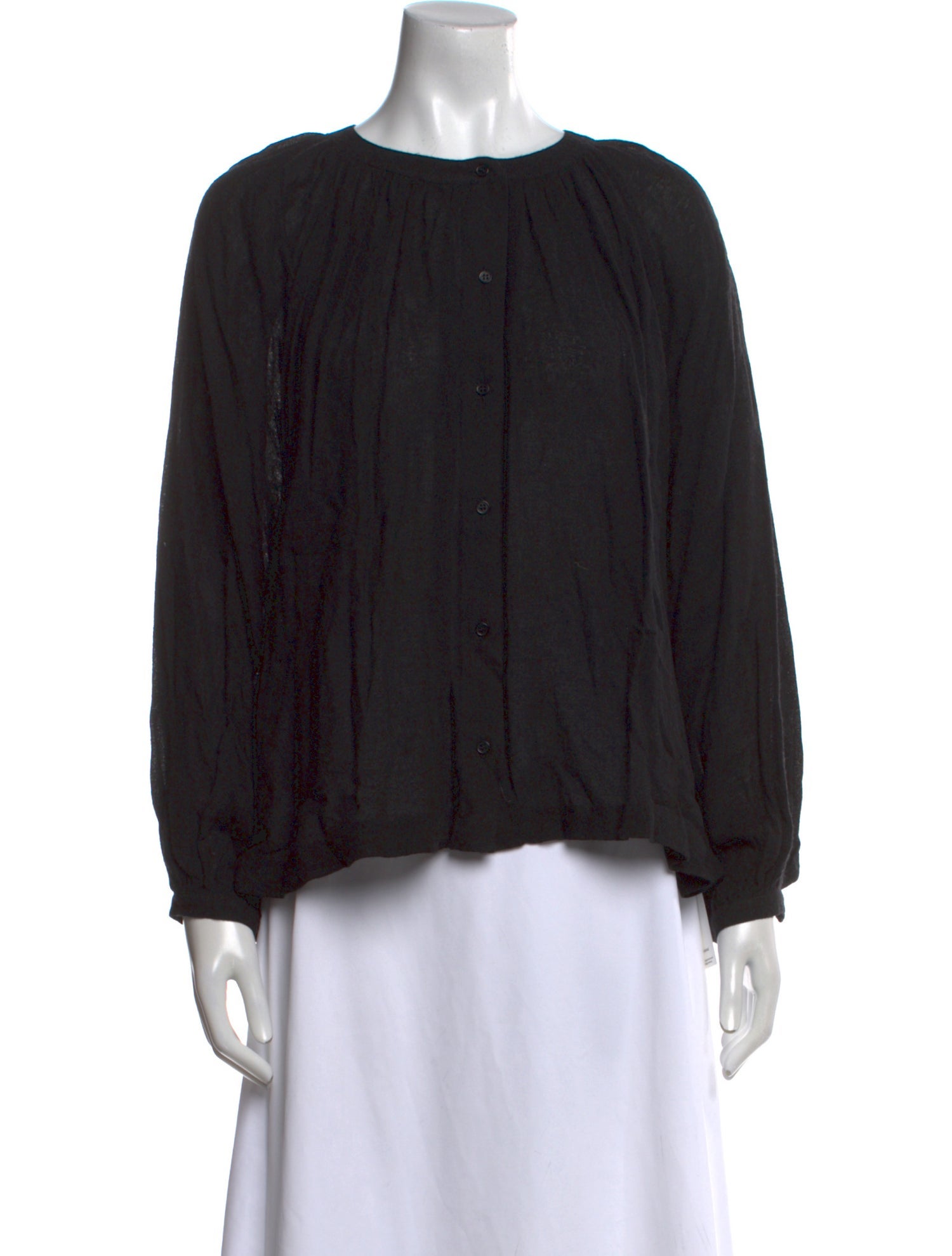 Jenni Kayne Bateau Neckline Long Sleeve Blouse