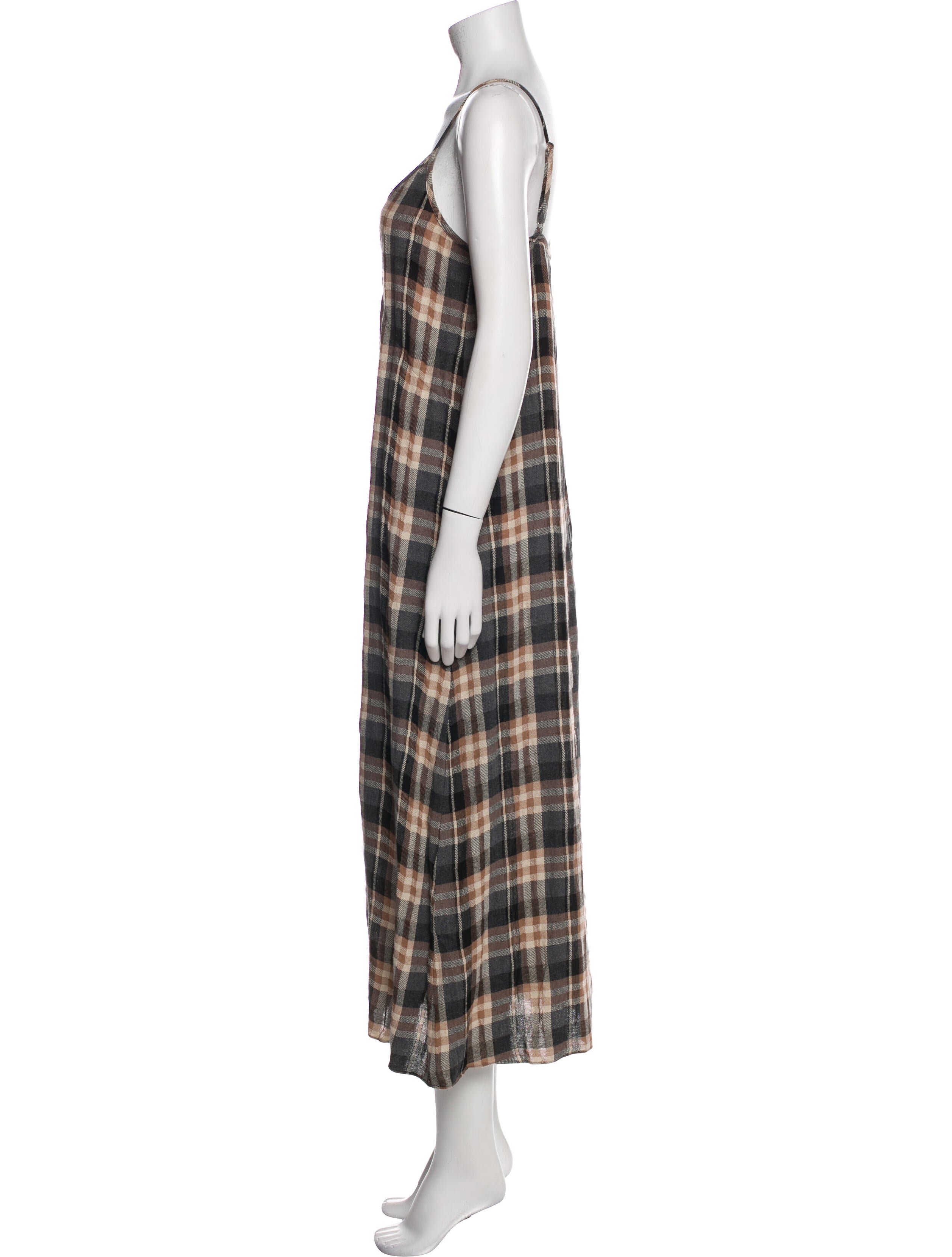 Jenni Kayne Plaid Print Long Dress