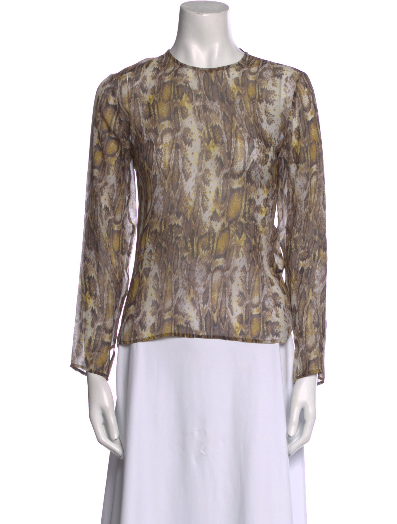Jenni Kayne Silk Animal Print Top