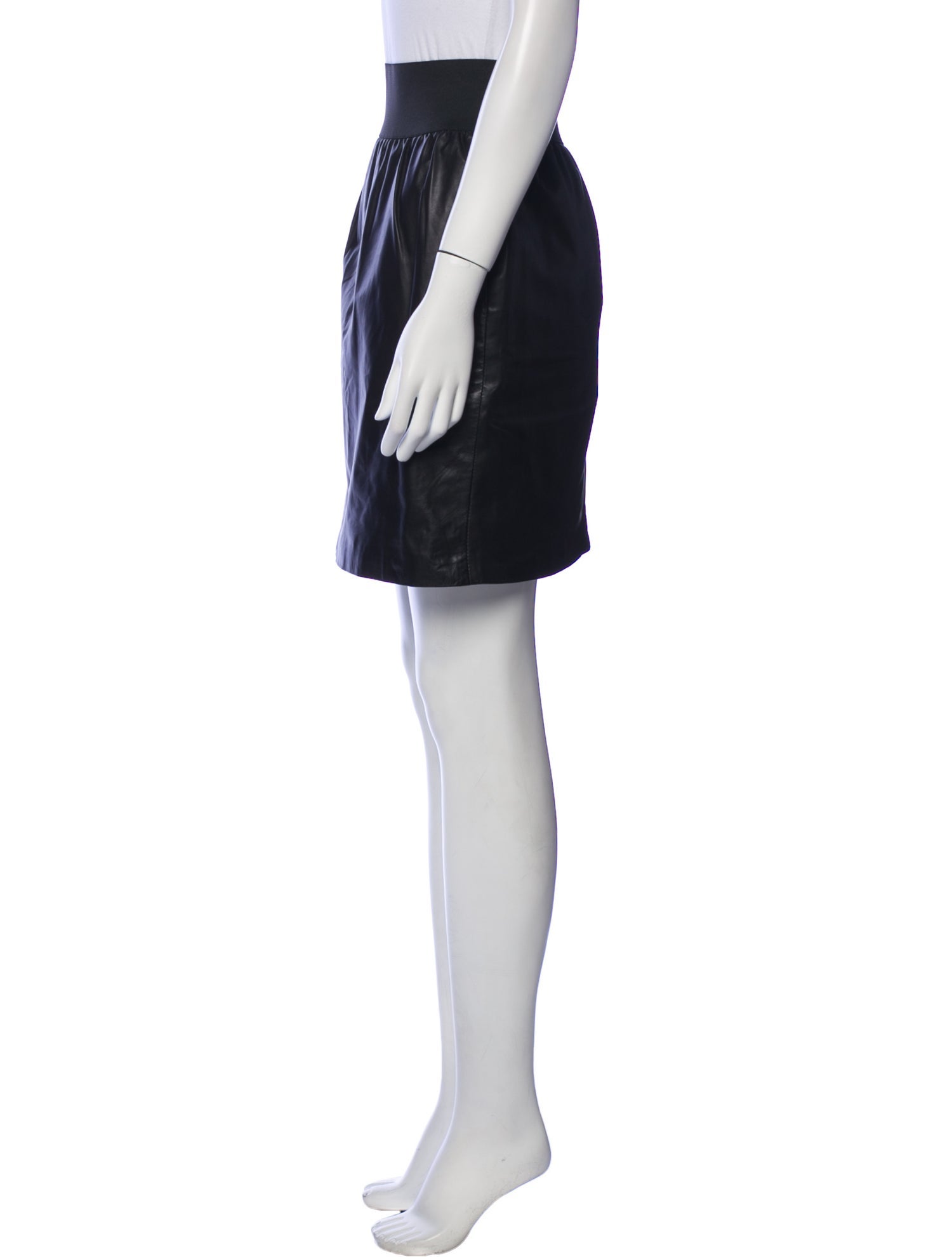 Jenni Kayne Leather Knee-Length Skirt