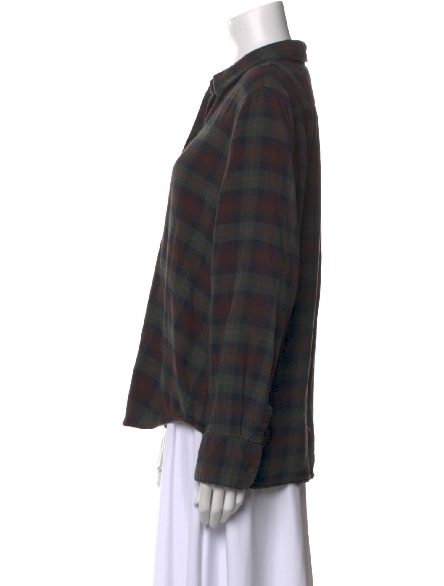 Jenni Kayne Plaid Print Long Sleeve Button-Up Top