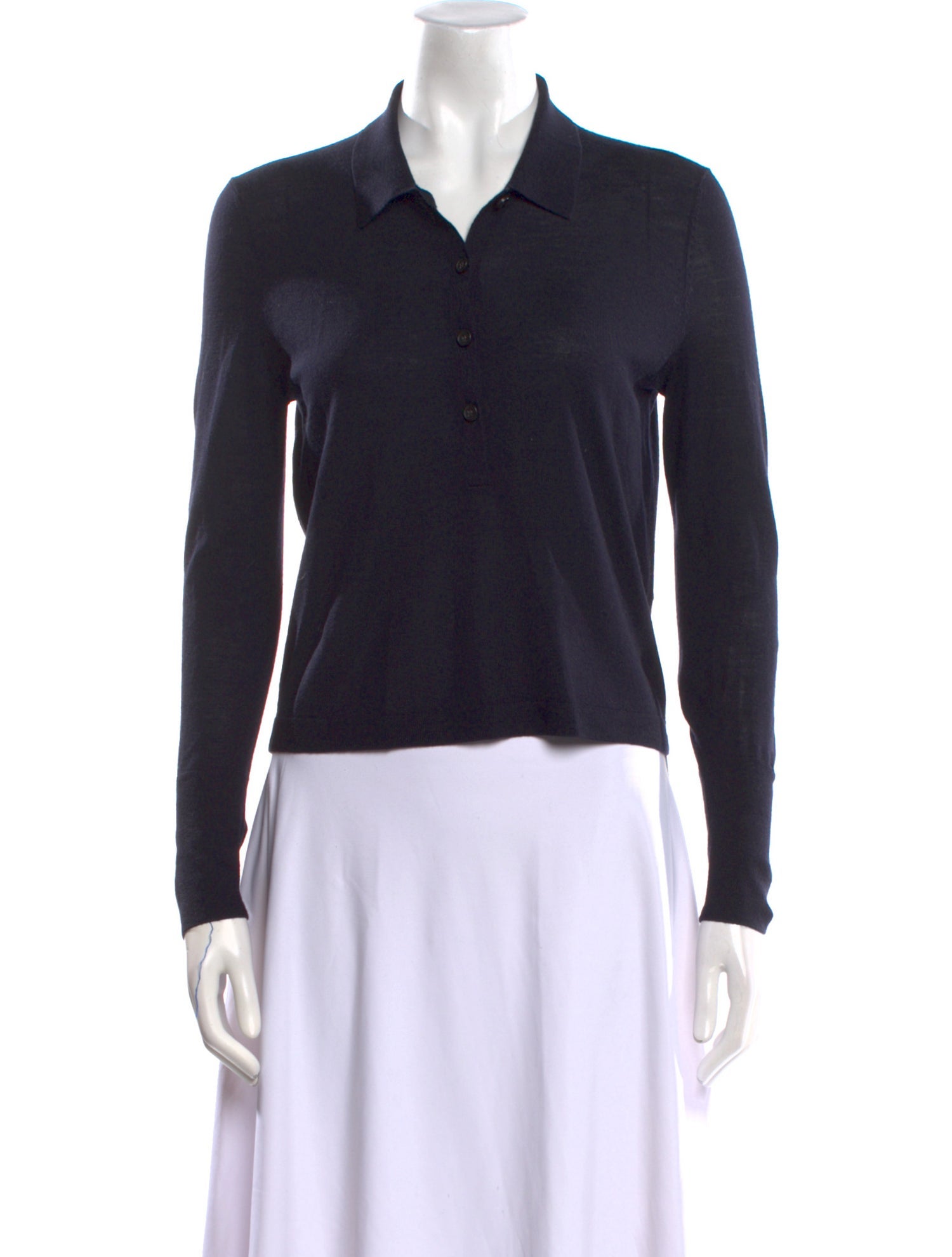Jenni Kayne Merino Wool Long Sleeve Polo