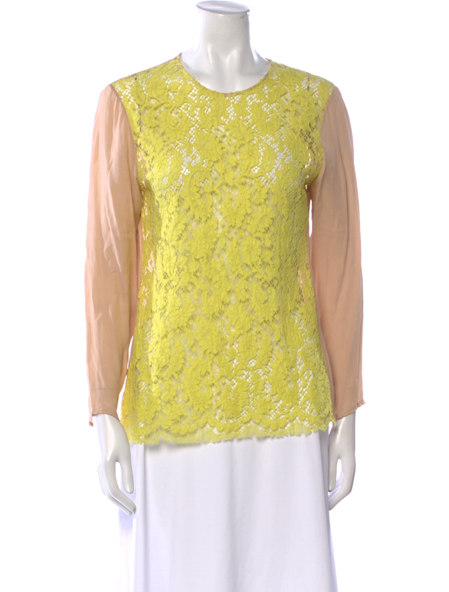 Jenni Kayne Lace Pattern Crew Neck Top