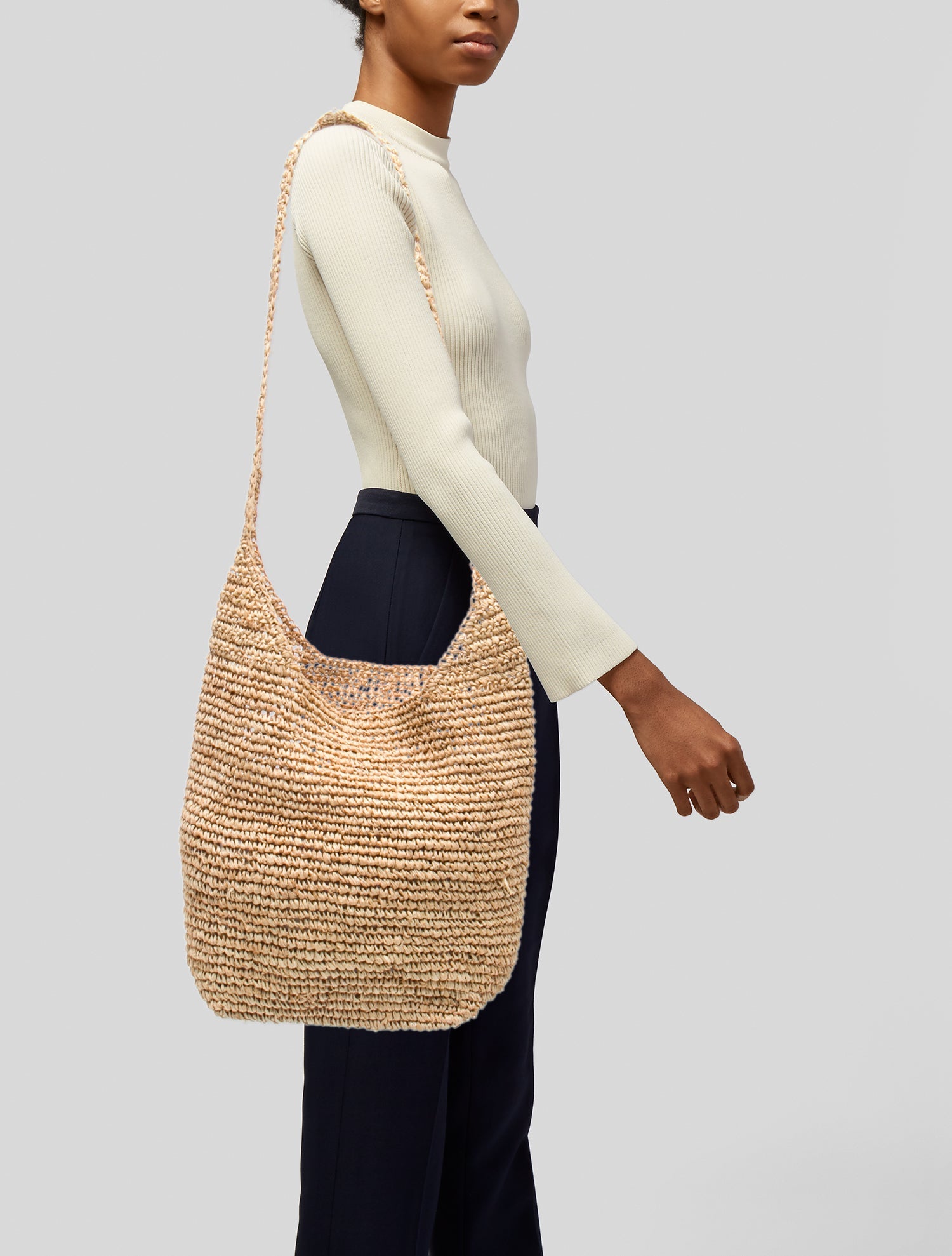 Jenni Kayne Straw Shoulder Bag