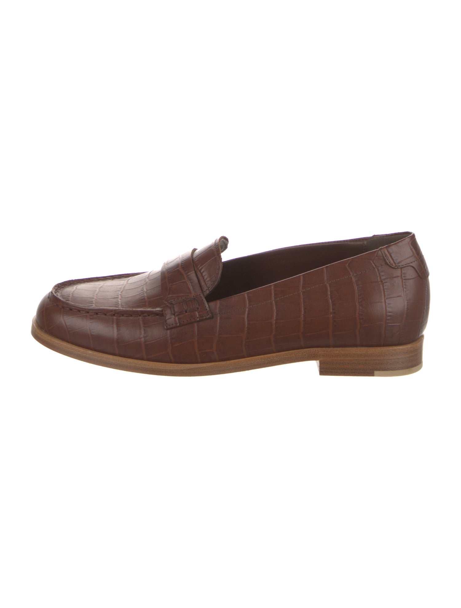 Jenni Kayne Embossed Leather Colorblock Pattern Loafers