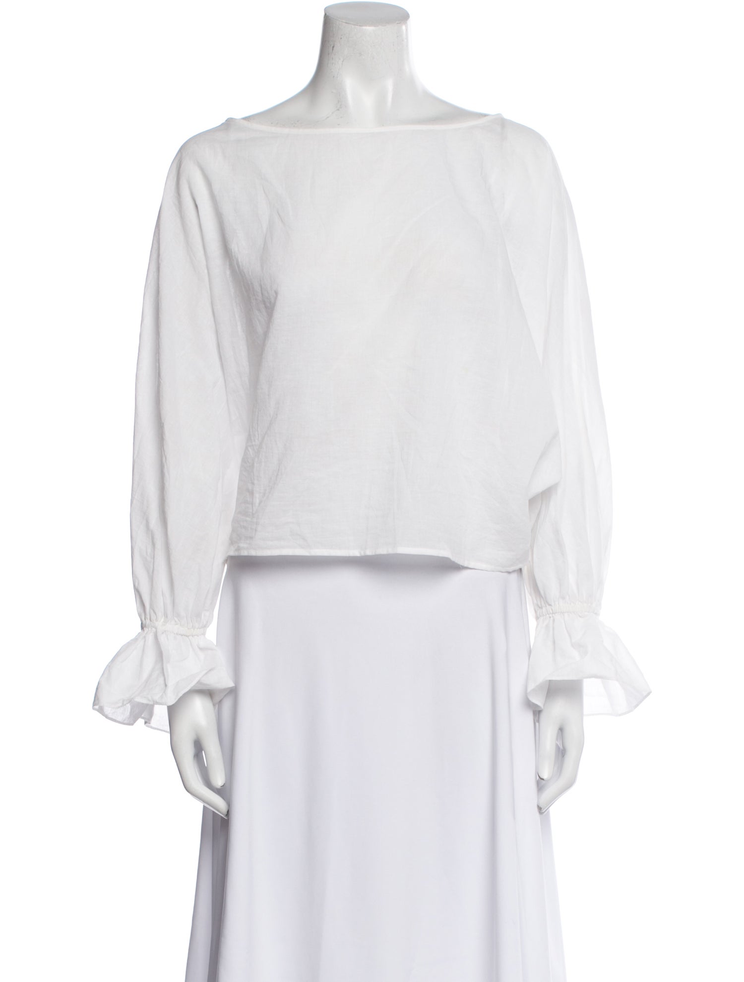 Jenni Kayne Bateau Neckline Long Sleeve Blouse