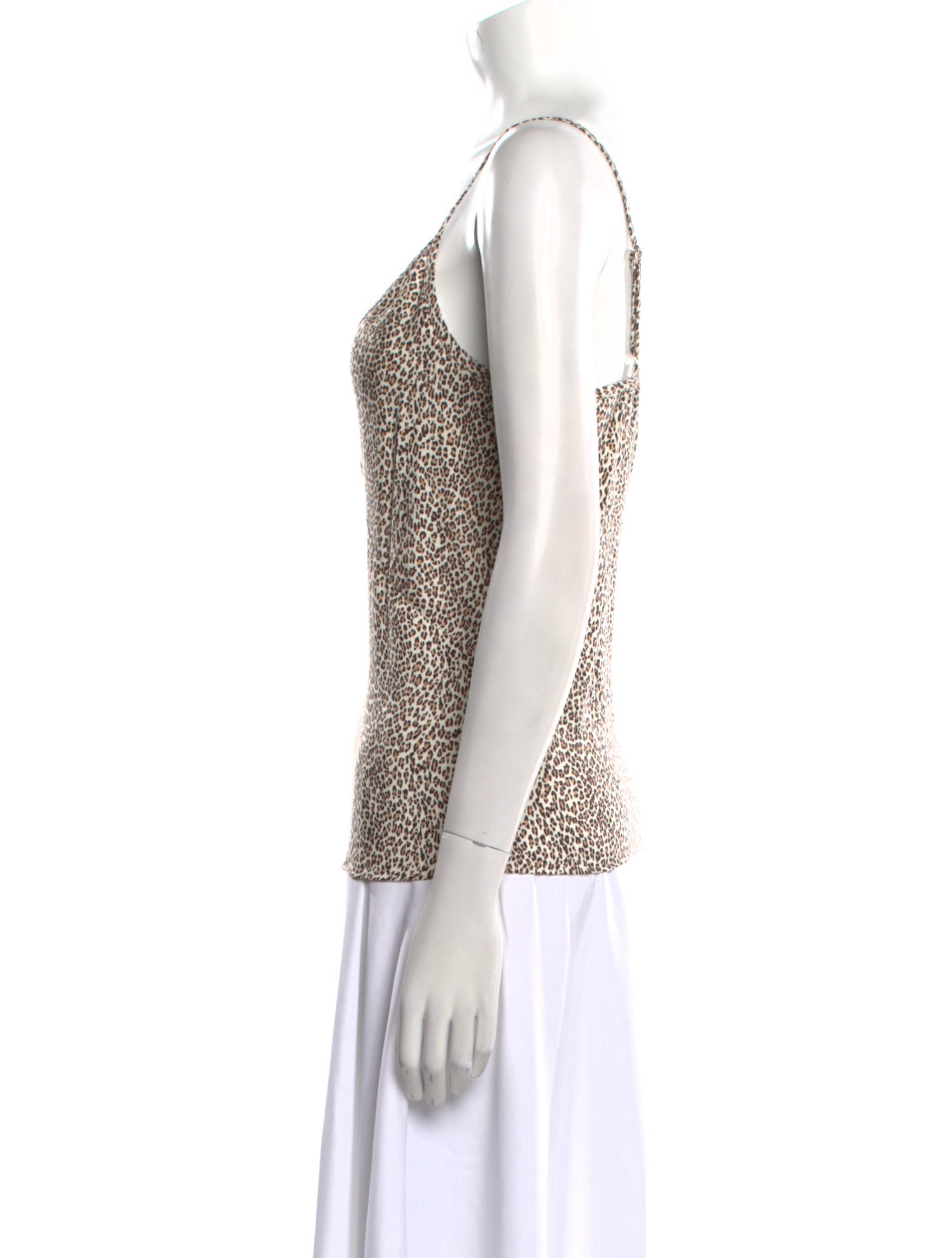 Jenni Kayne Animal Print V-Neck Top w/ Tags