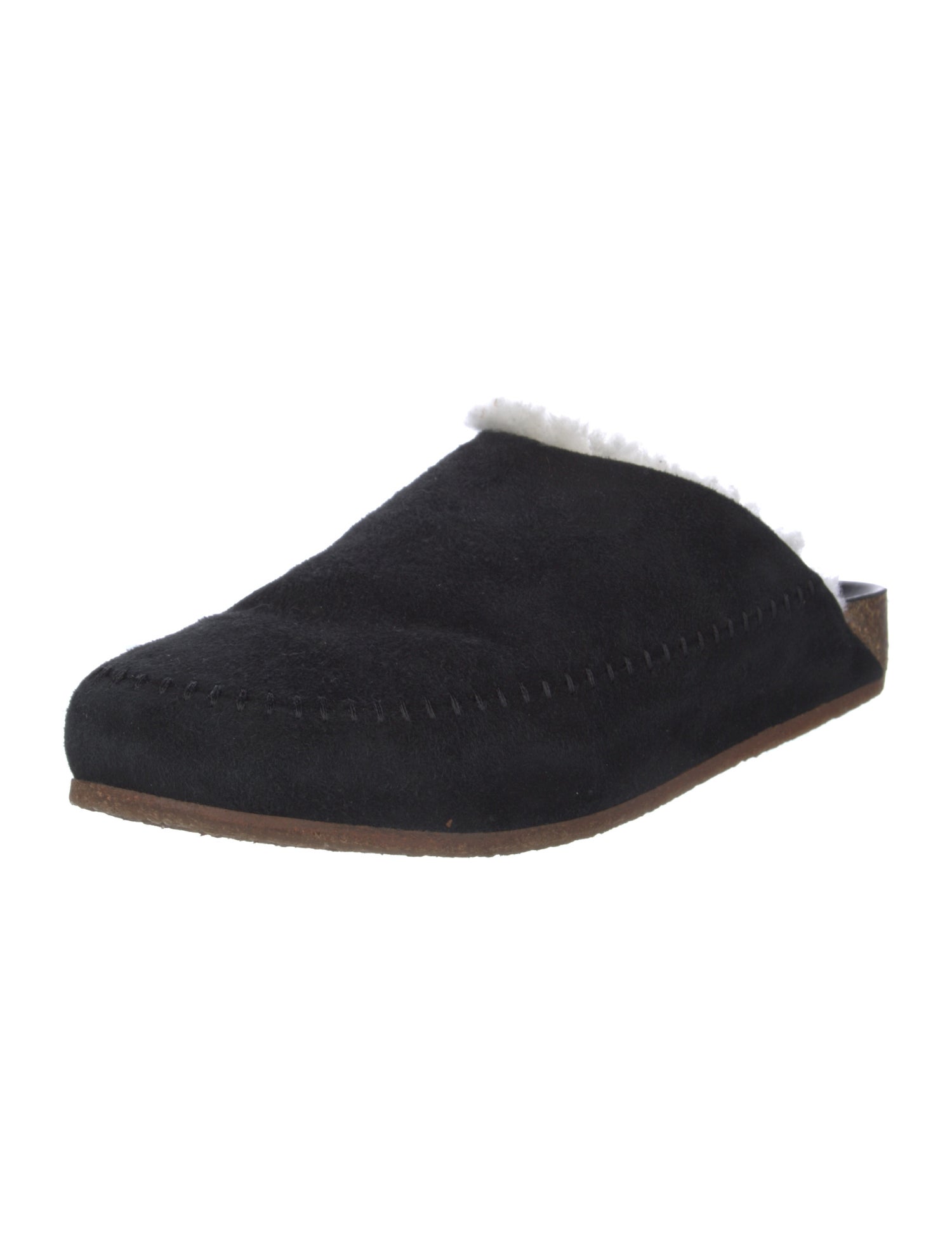 Jenni Kayne Suede Whipstitch Trim Mules