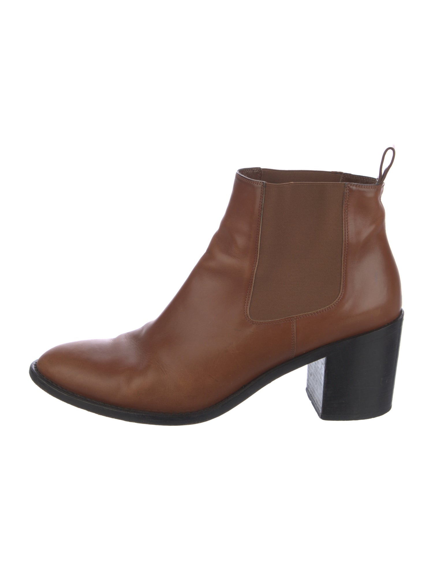Jenni Kayne Leather Grosgrain Trim Chelsea Boots