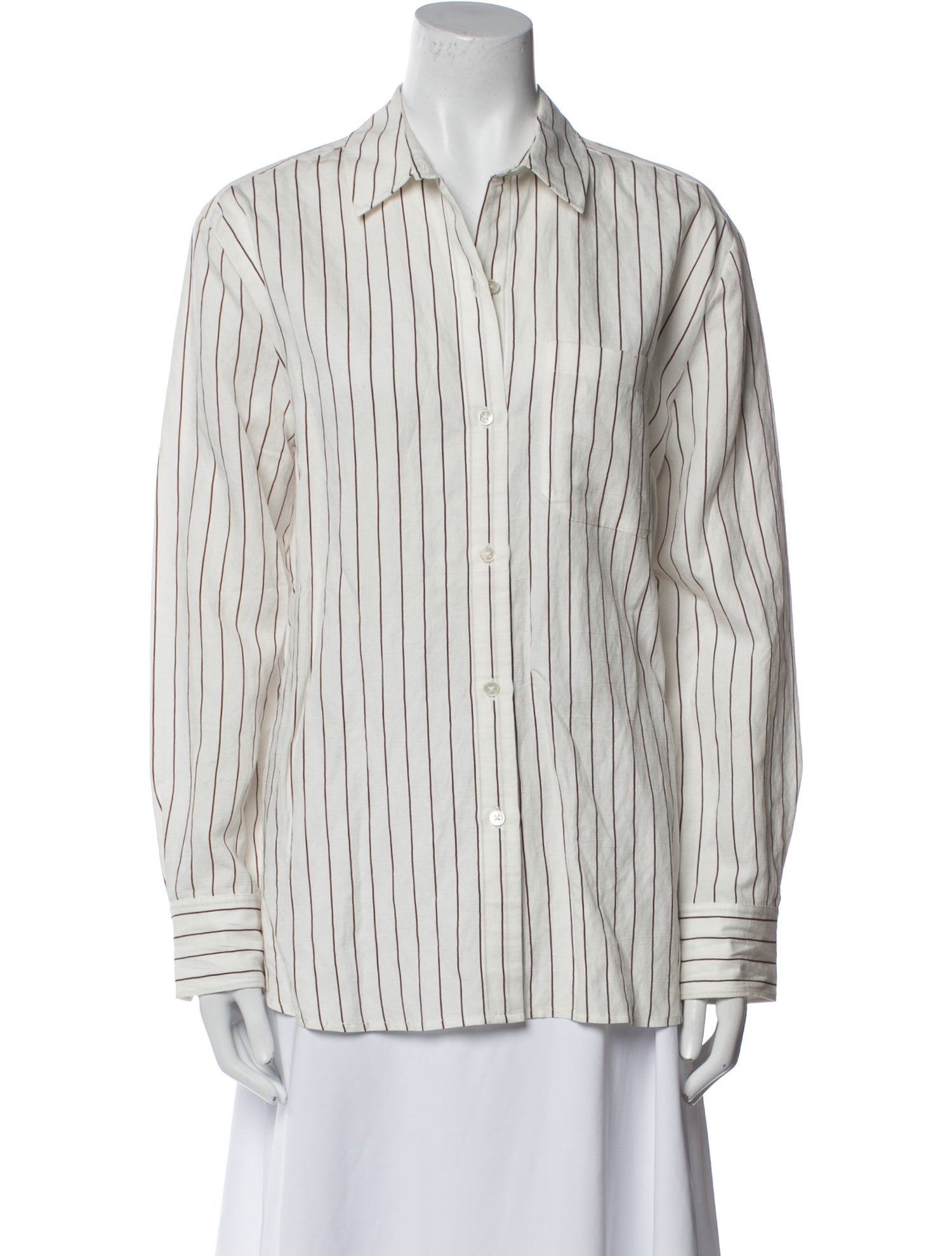Jenni Kayne Striped Long Sleeve Button-Up Top
