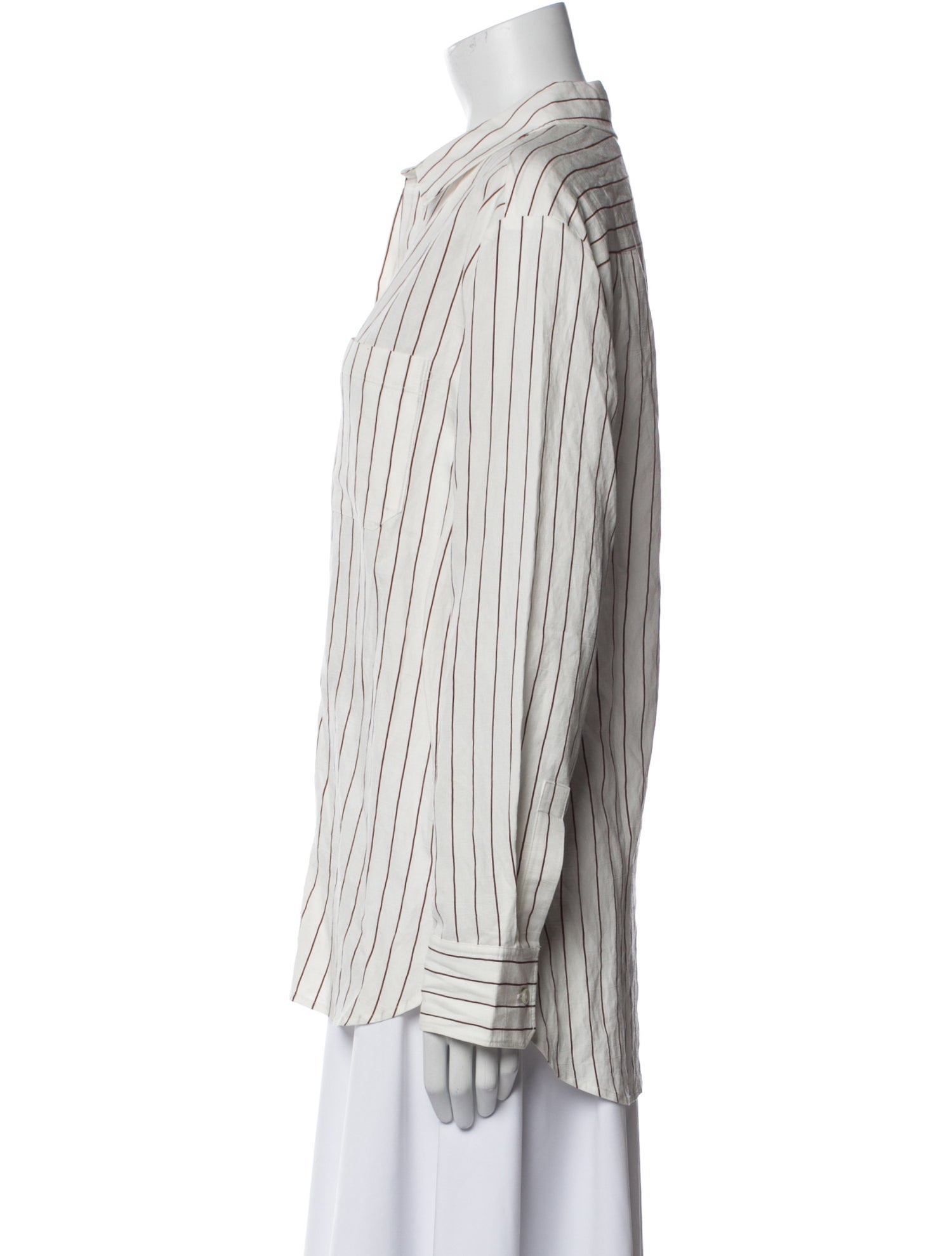 Jenni Kayne Striped Long Sleeve Button-Up Top
