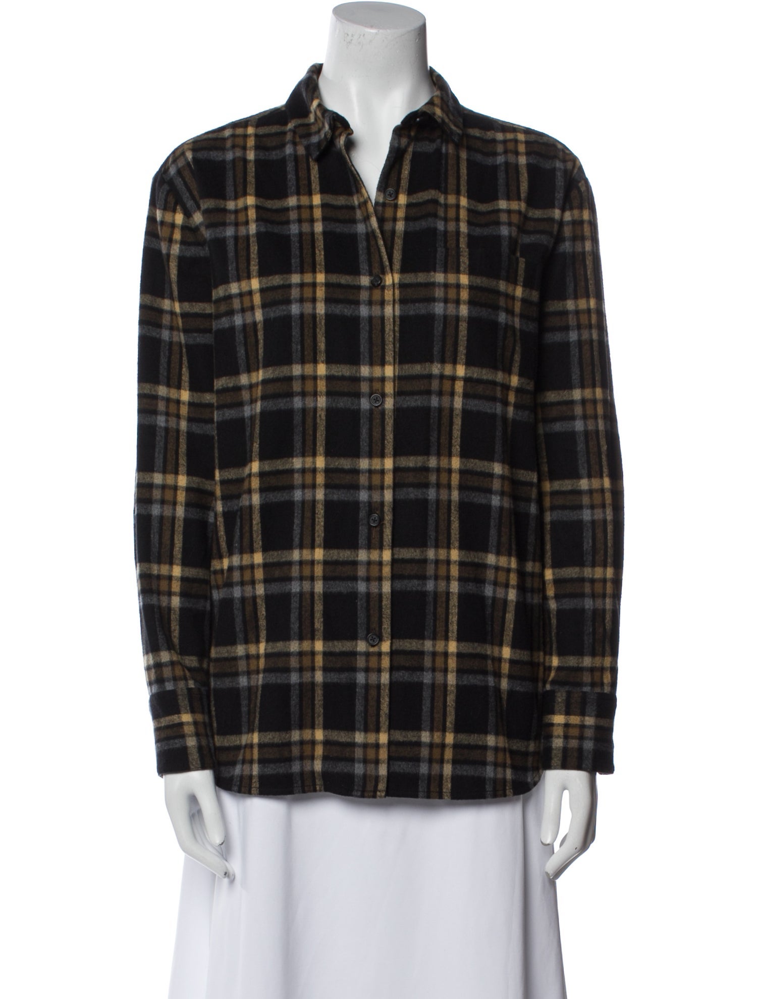Jenni Kayne Plaid Print Long Sleeve Button-Up Top
