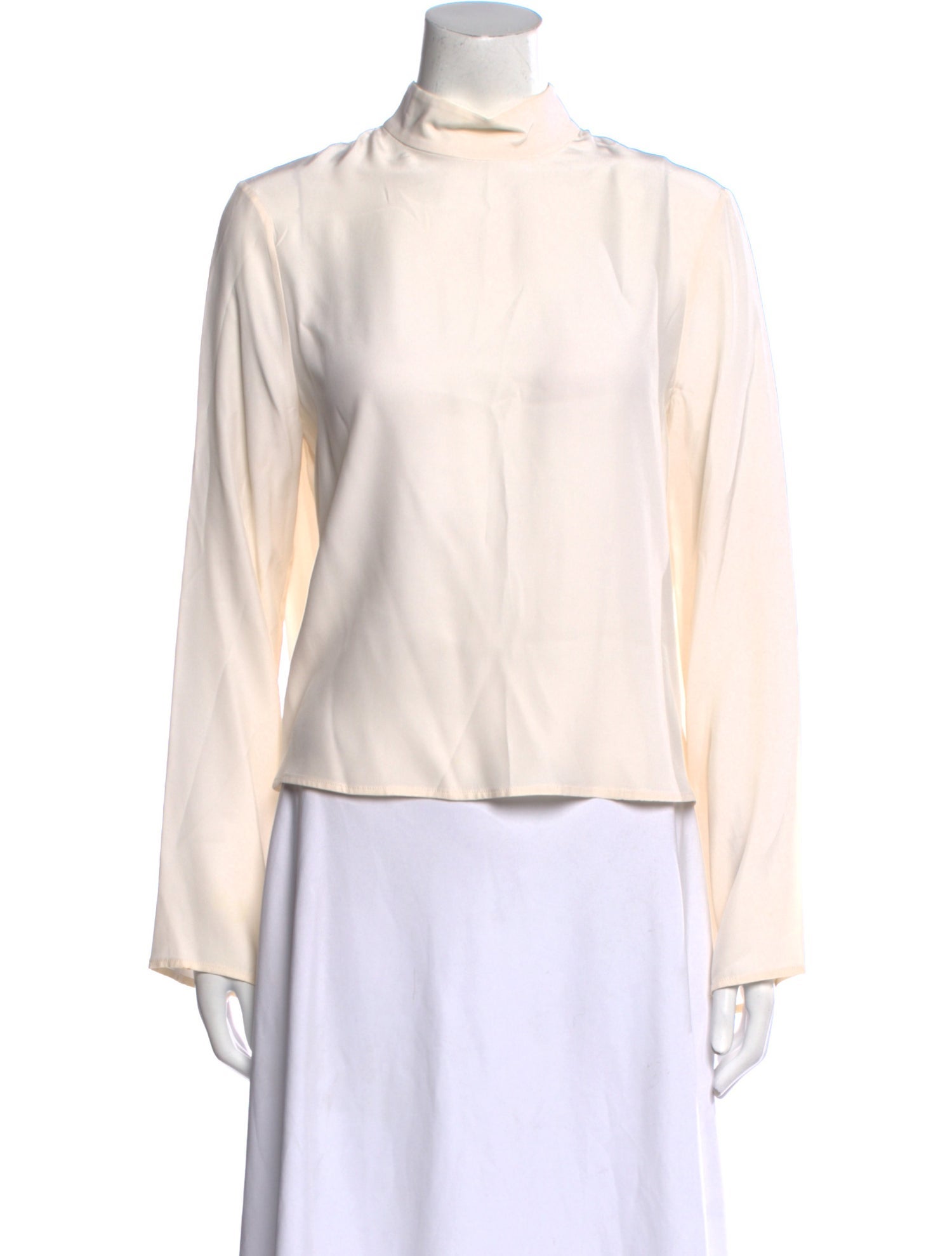 Jenni Kayne Silk Mock Neck Blouse