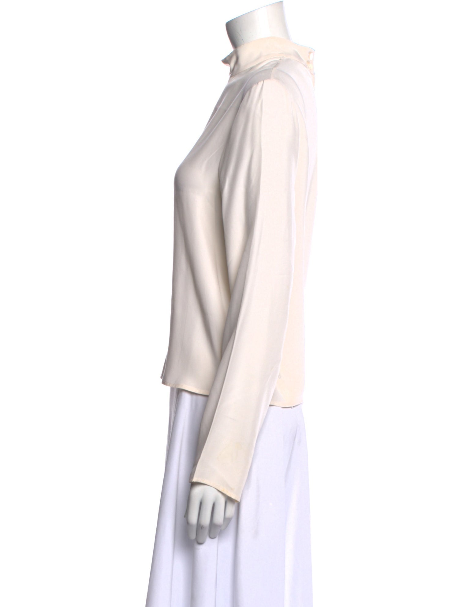 Jenni Kayne Silk Mock Neck Blouse