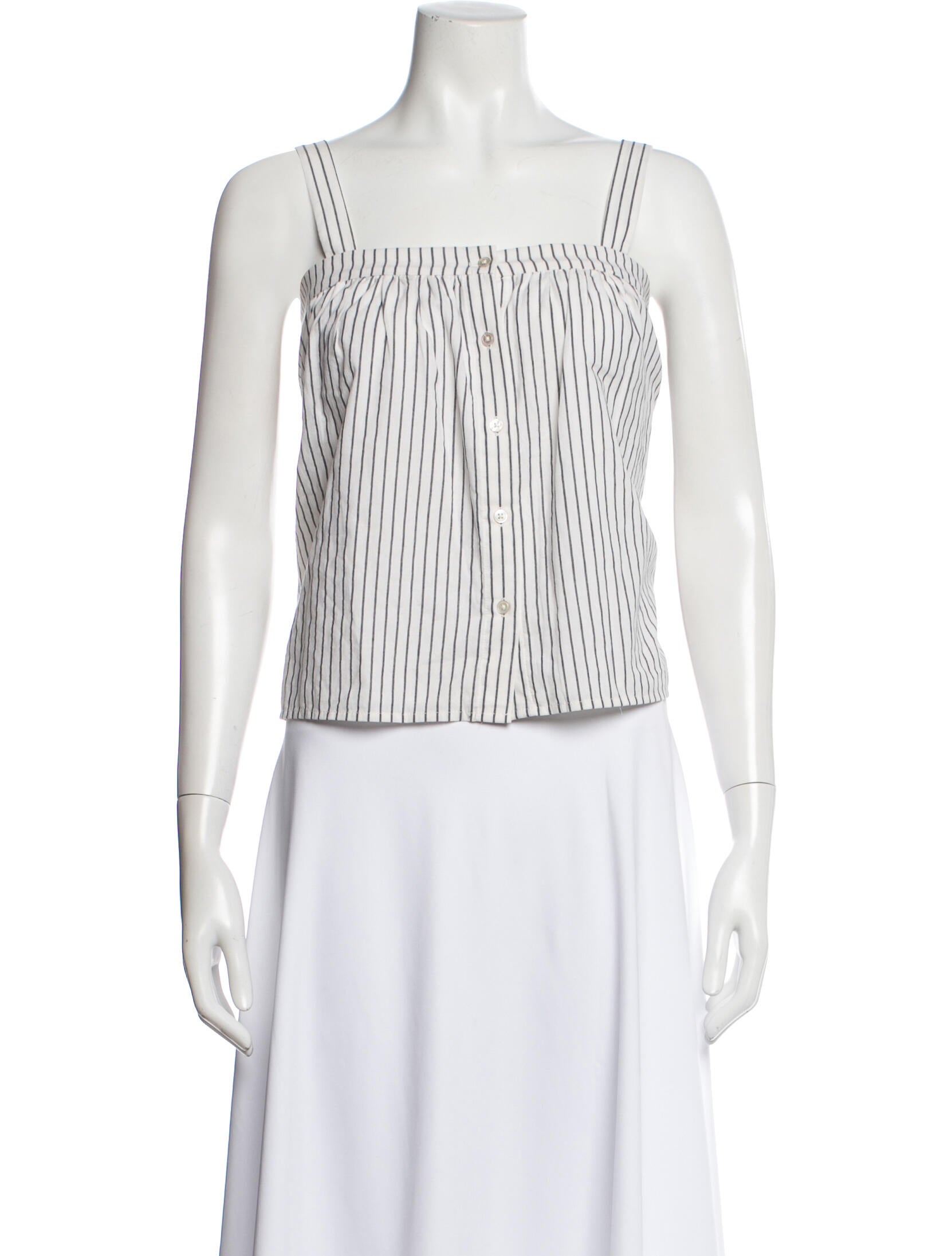 Jenni Kayne Striped Square Neckline Top