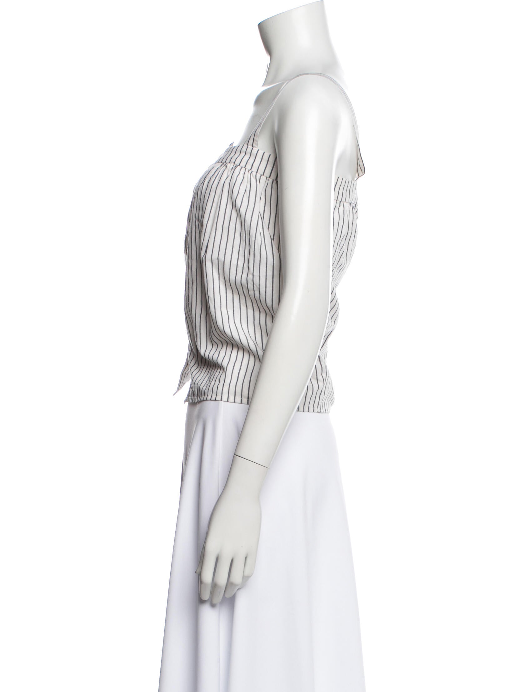 Jenni Kayne Striped Square Neckline Top