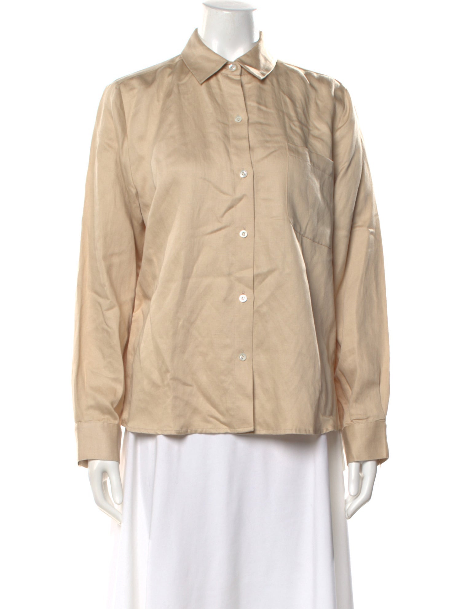 Jenni Kayne Linen Long Sleeve Button-Up Top