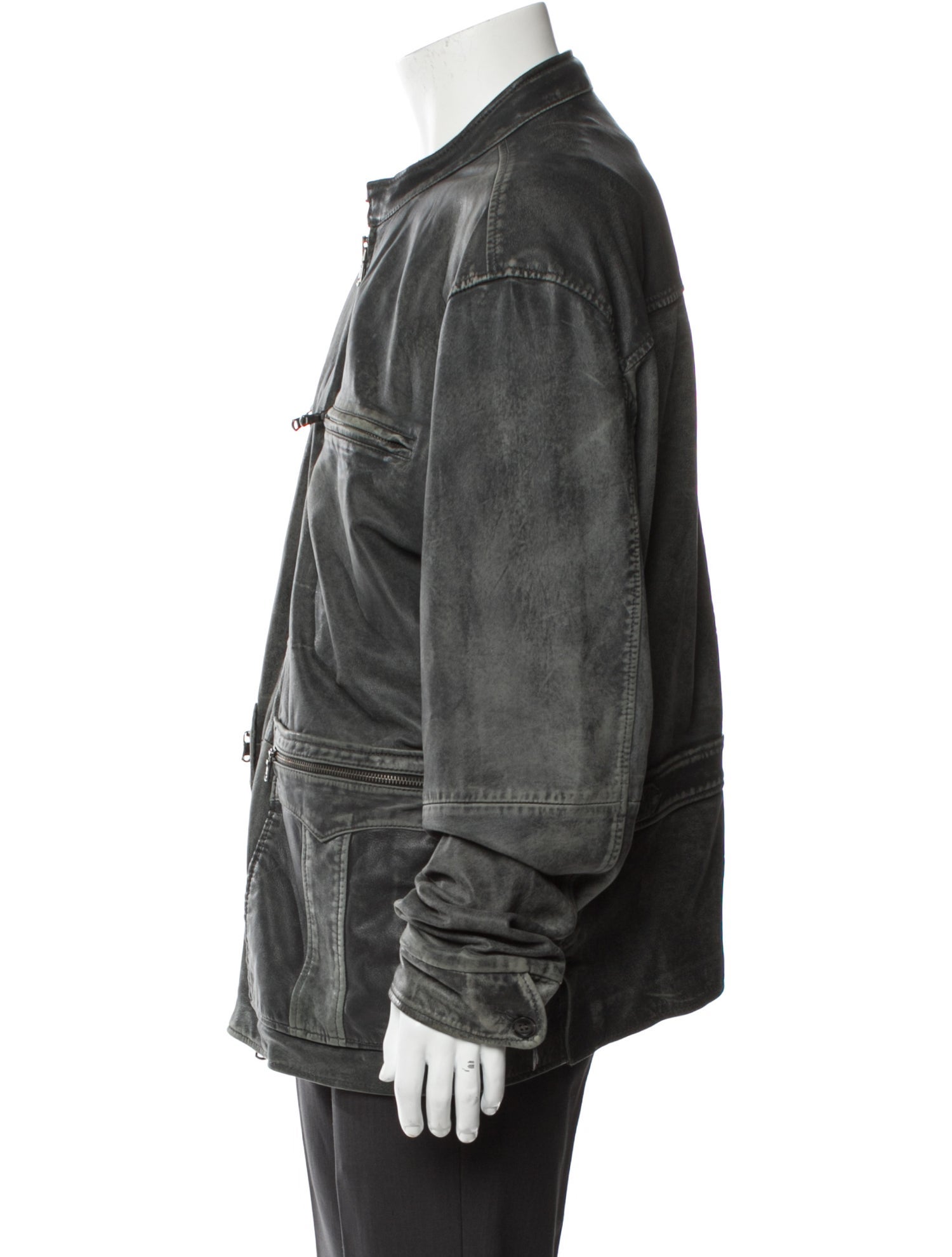 John Varvatos x Nick Jonas Goat Leather Utility Jacket