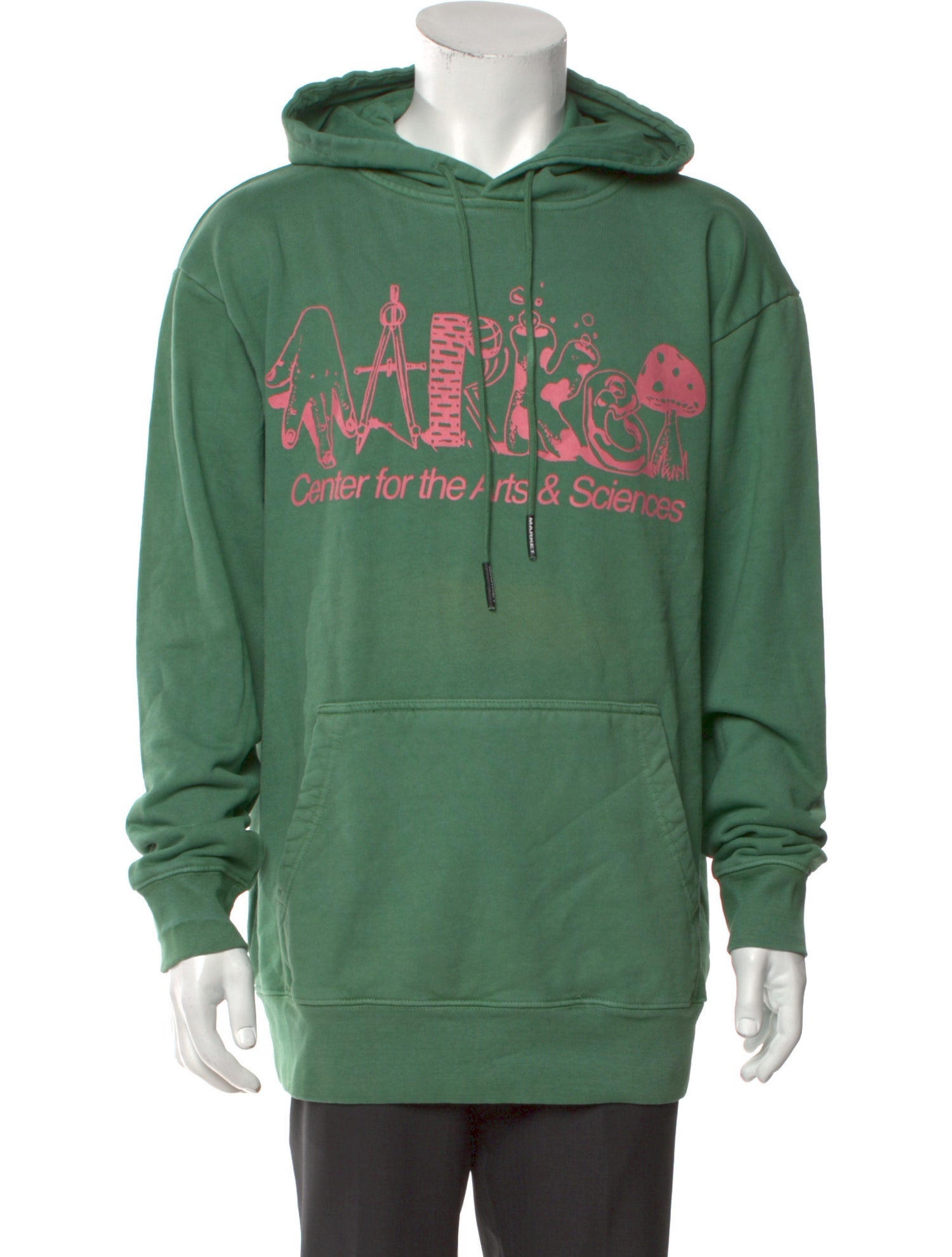 MM6 Maison Margiela Tie-Dye Print V-Neck Hoodie w/ Tags