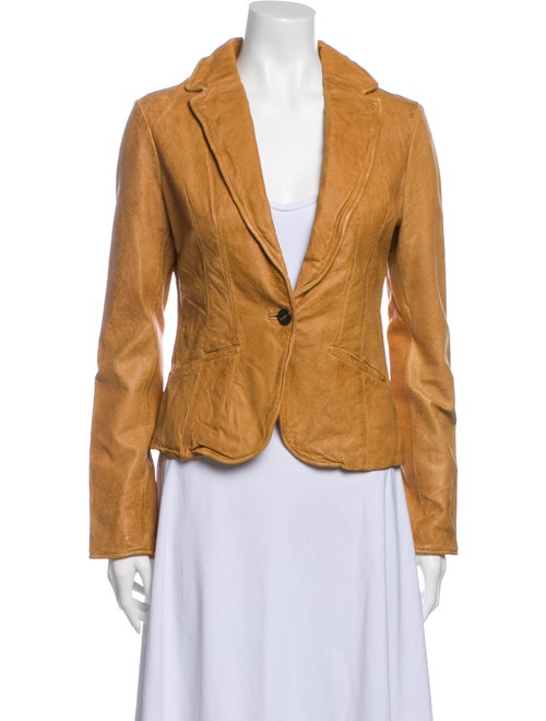 Jakett Leather Blazer Brown