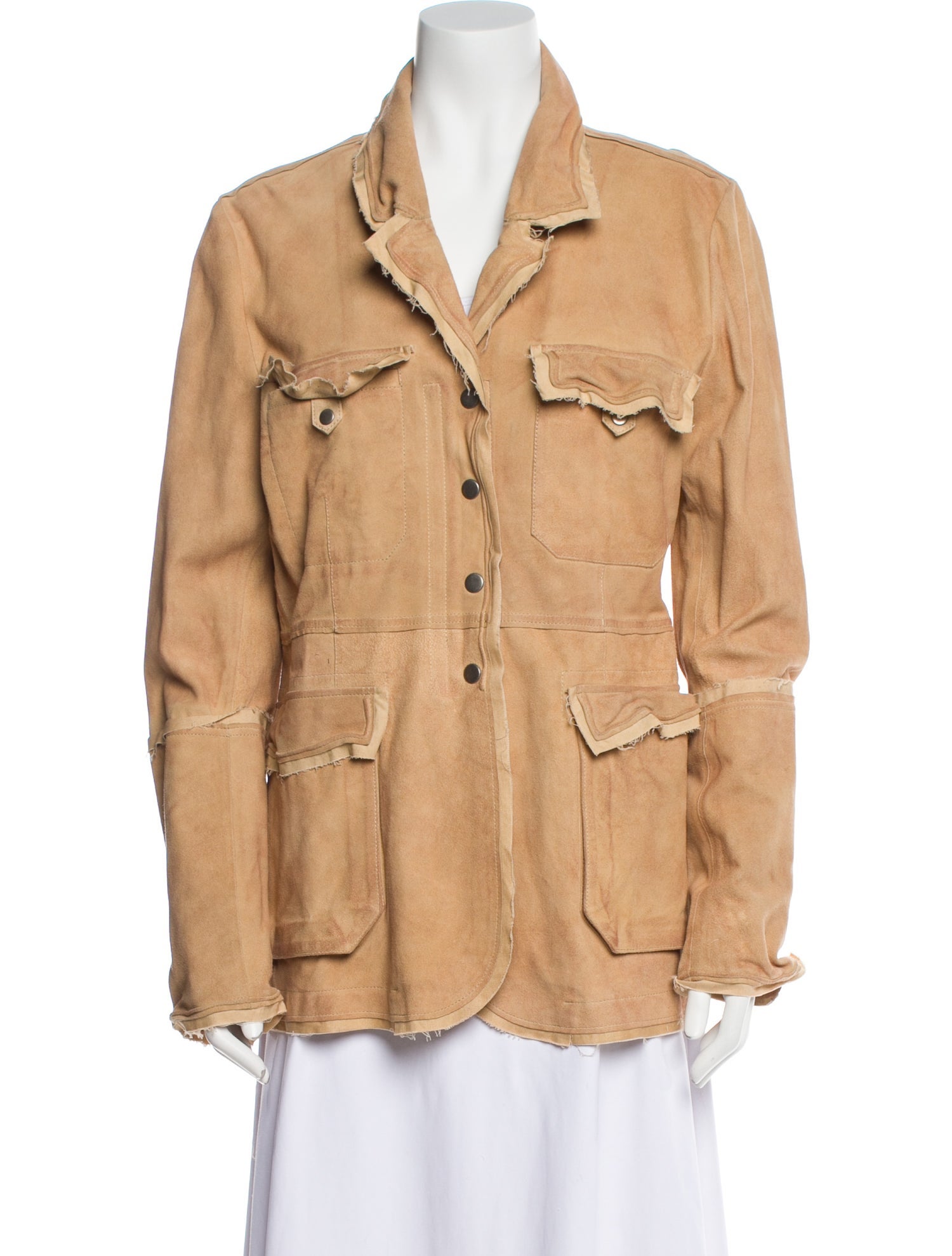 Jakett Leather Utility Jacket