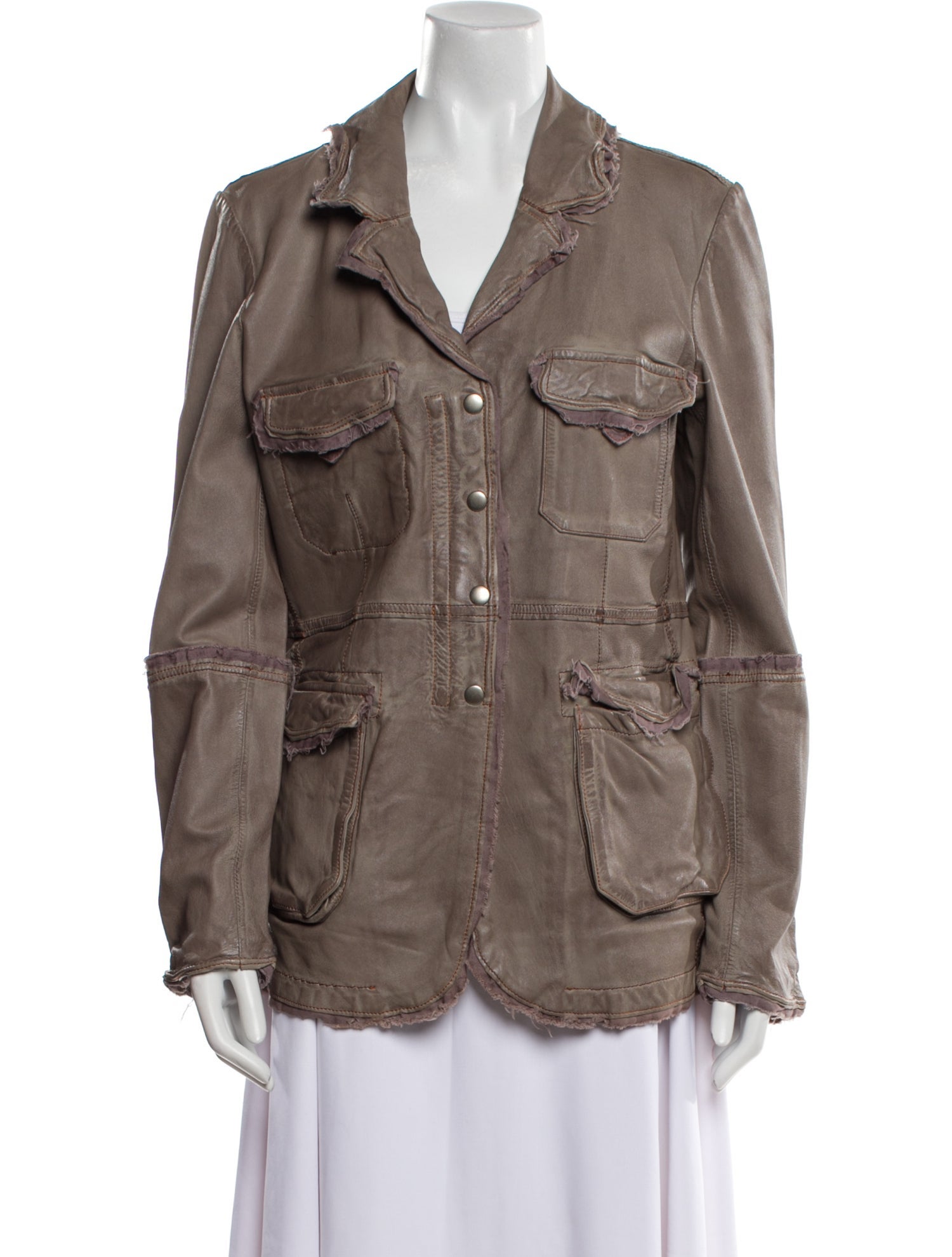 Jakett Leather Utility Jacket w/ Tags