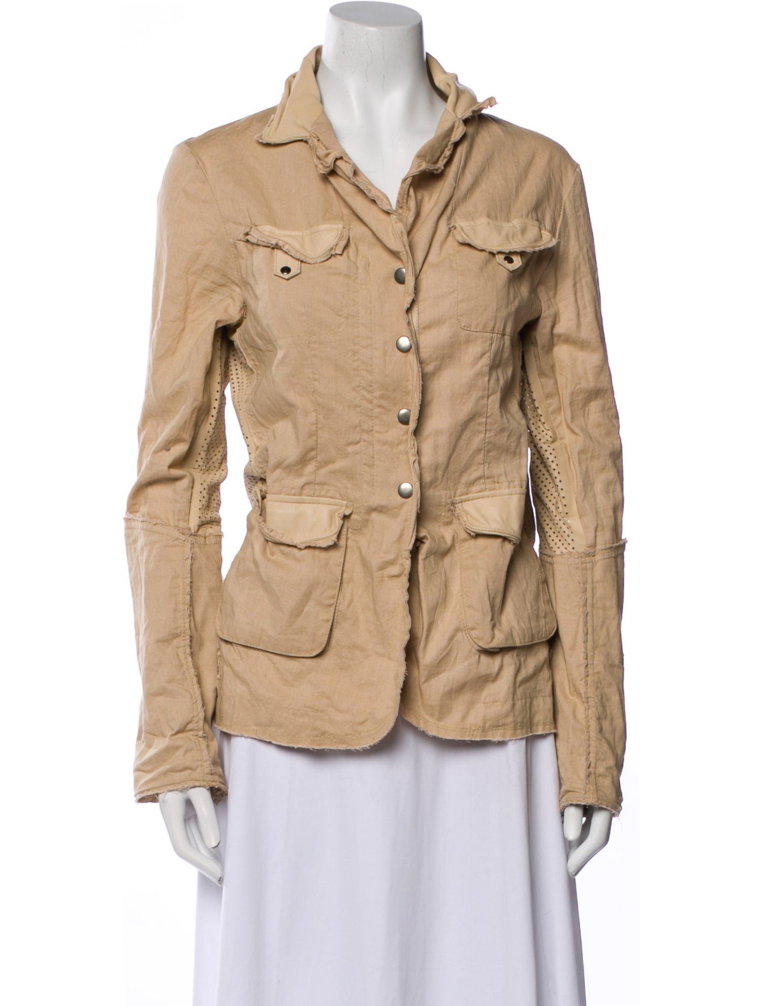 Jakett Leather Utility Jacket