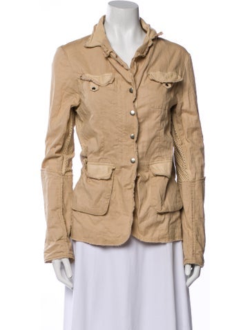 Jakett Jackets Leather Utility Jacket S