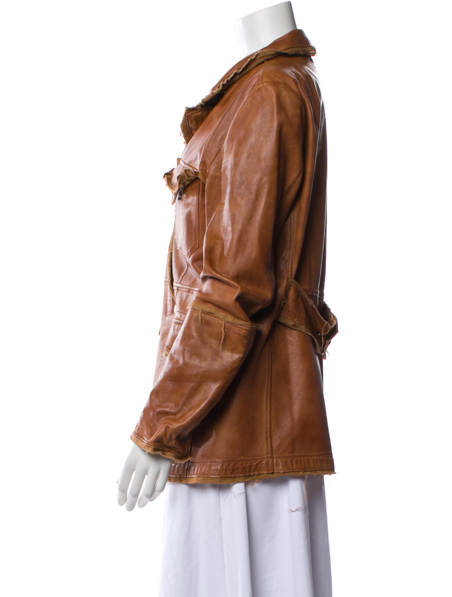 Jakett Leather Utility Jacket