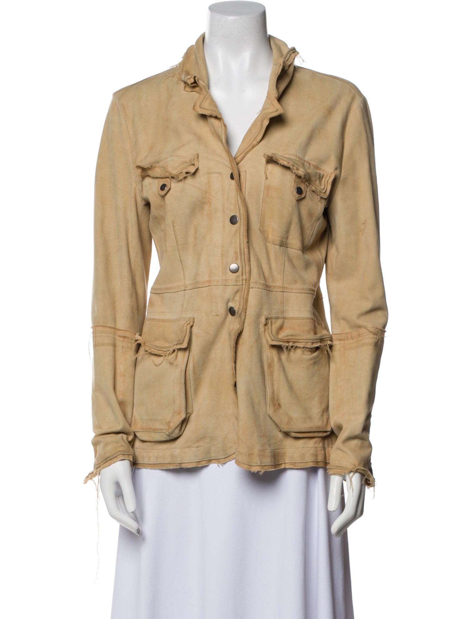 Jakett Leather Utility Jacket