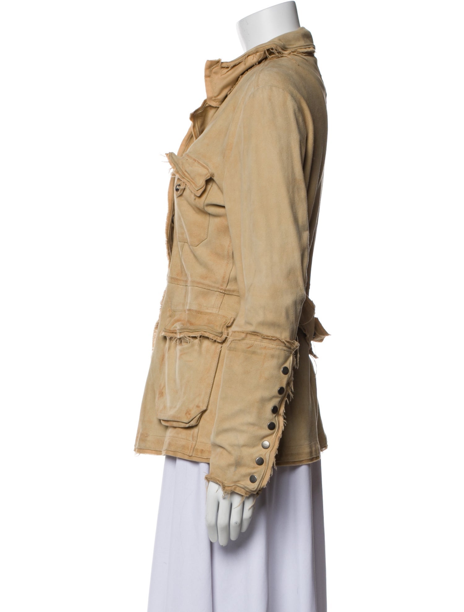 Jakett Leather Utility Jacket