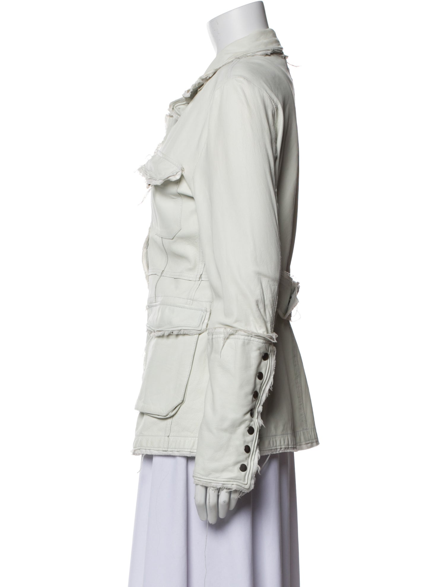 Jakett Leather Utility Jacket