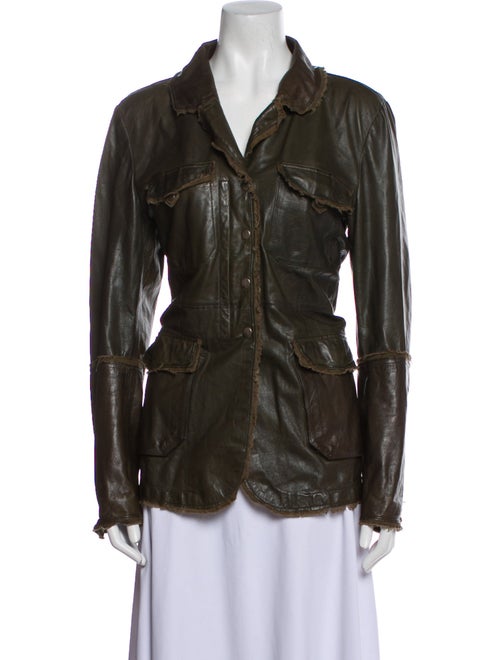Jakett Leather Utility Jacket
