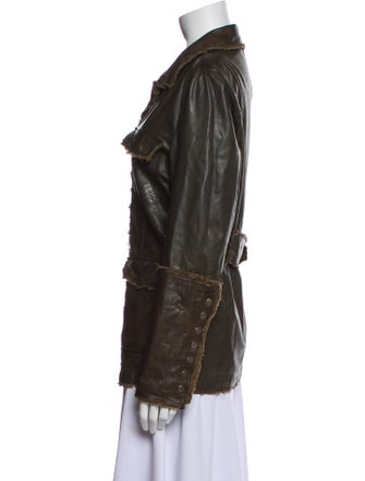 Jakett Leather Utility Jacket