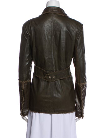 Jakett Leather Utility Jacket