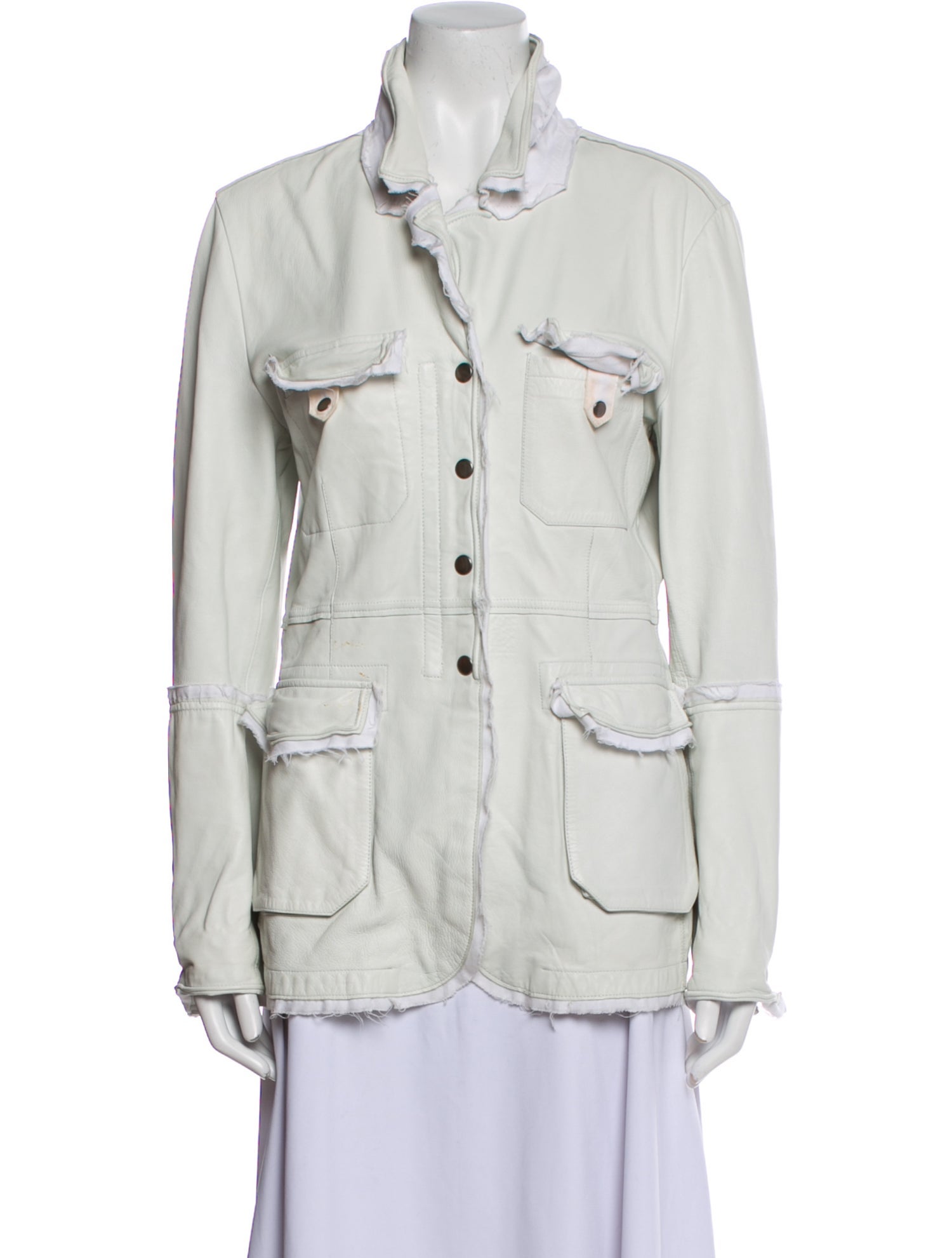 Jakett Leather Utility Jacket