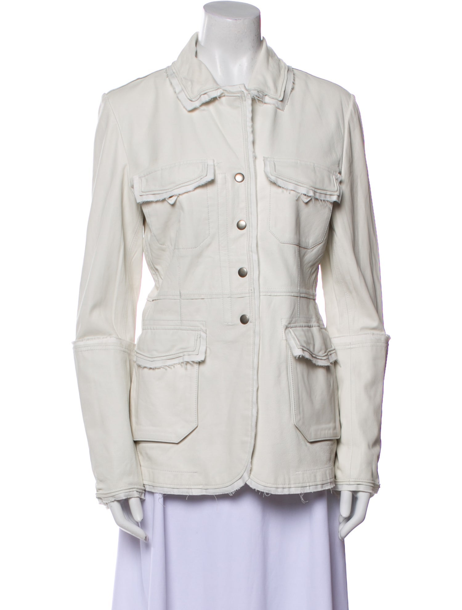 Jakett Leather Utility Jacket