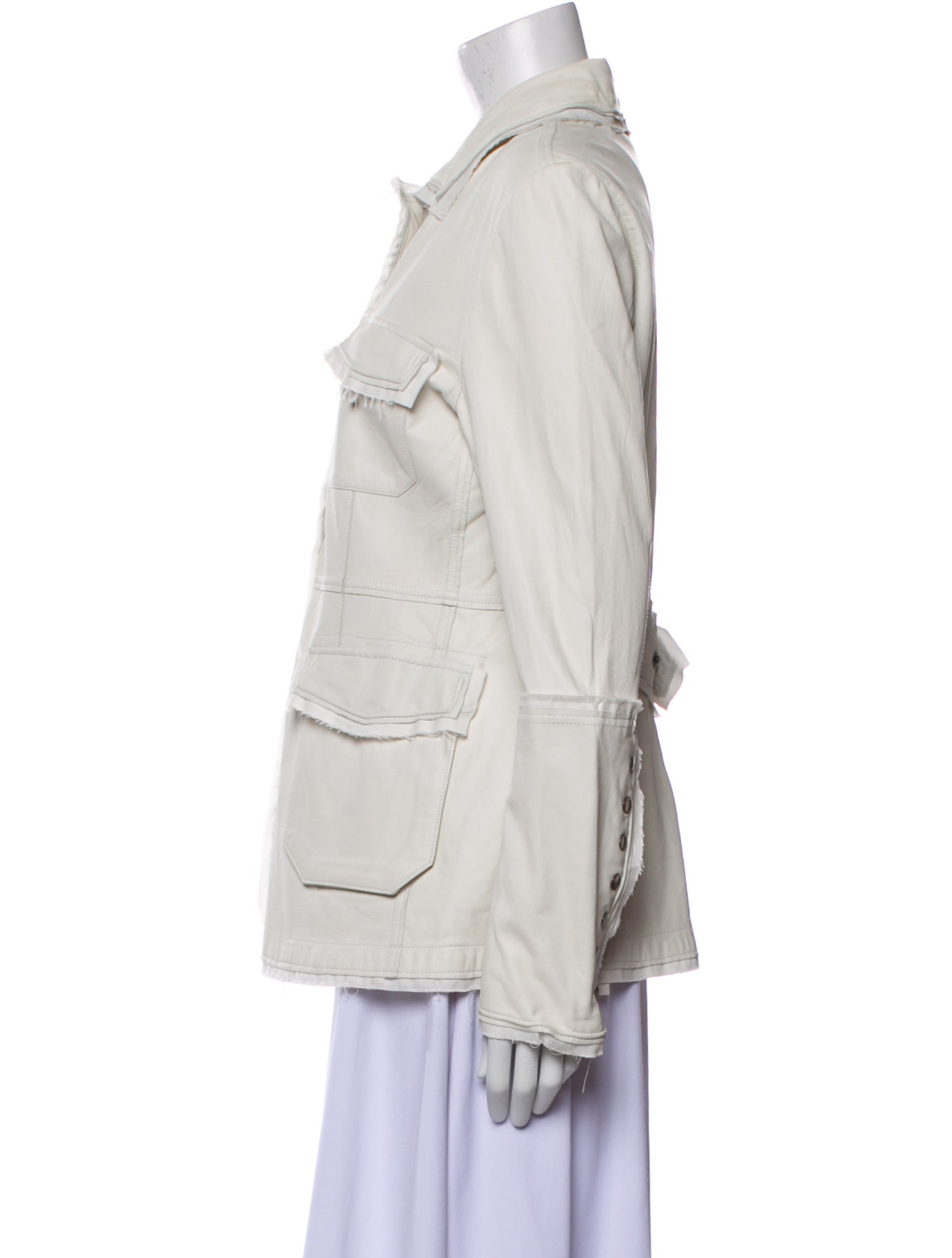 Jakett Leather Utility Jacket