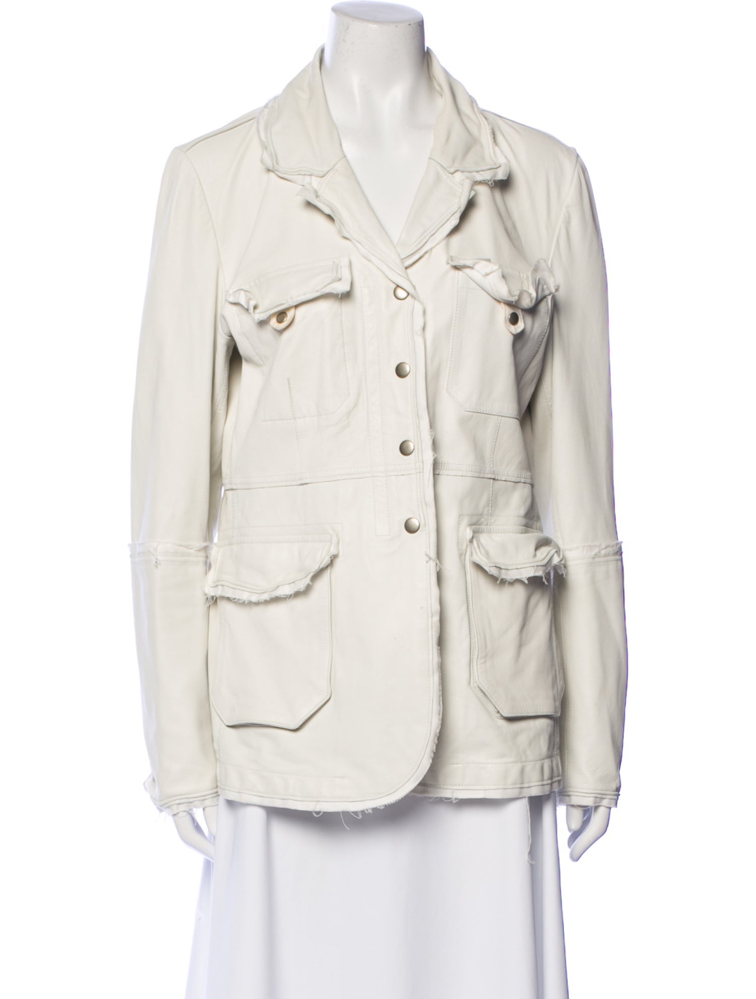 Jakett Leather Utility Jacket