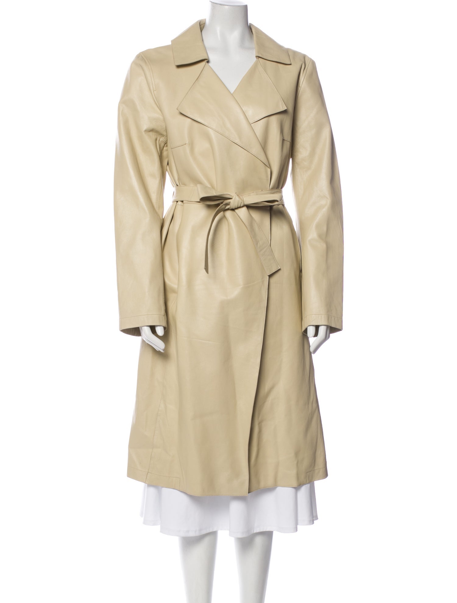 Jakett Leather Trench Coat
