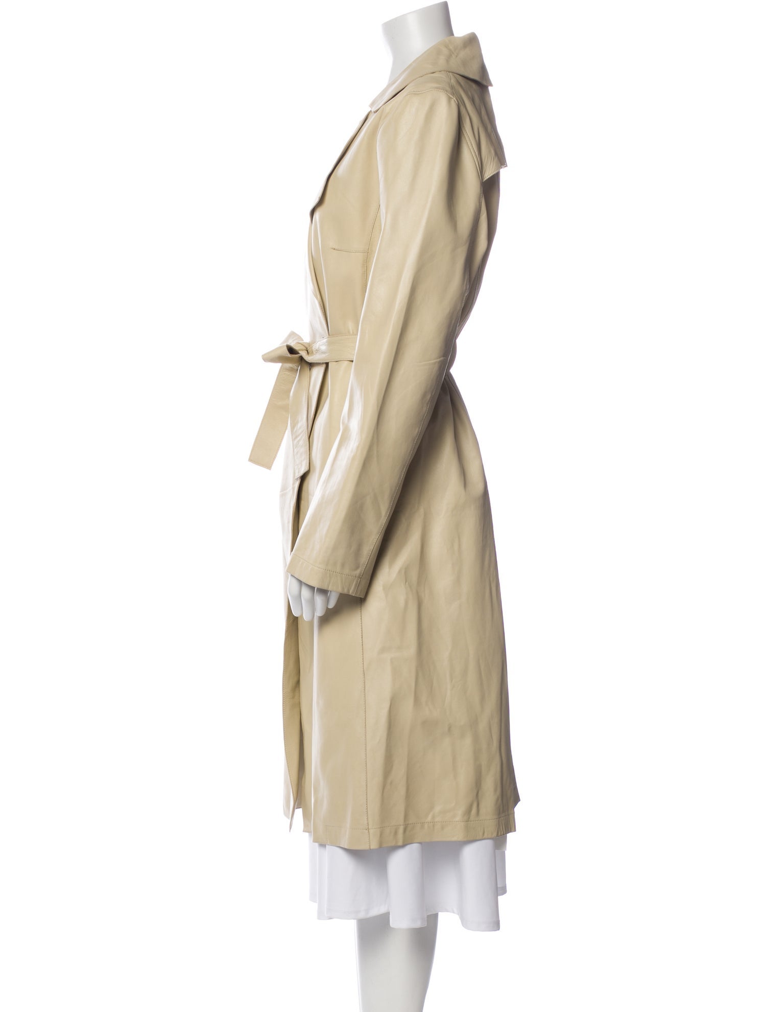 Jakett Leather Trench Coat