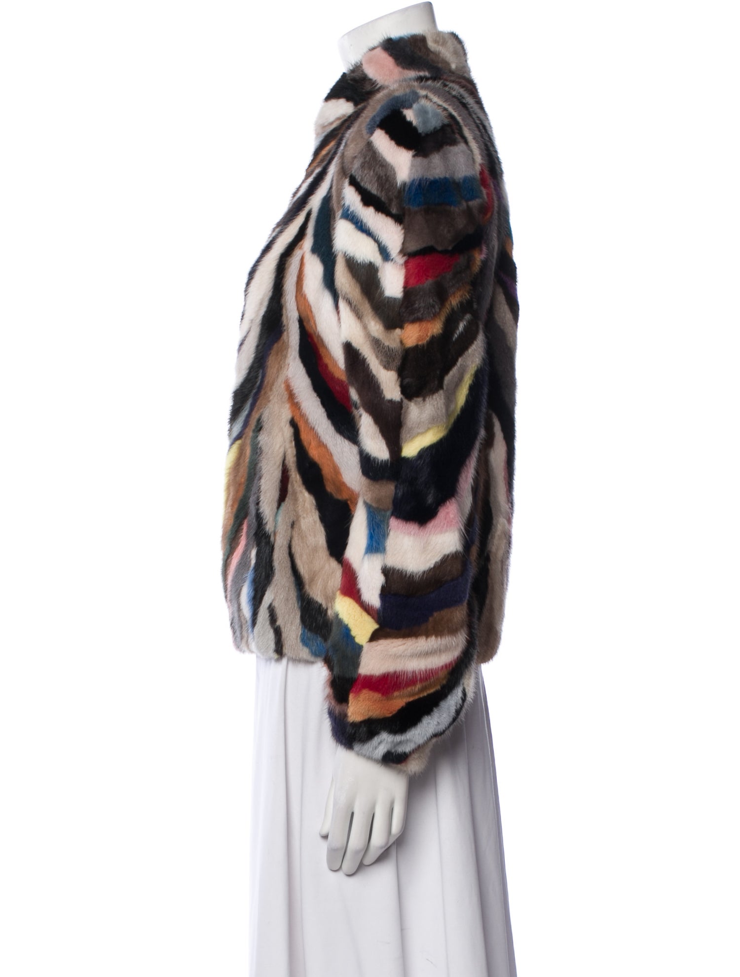 Julia & Stella Mink Animal Print Fur Jacket