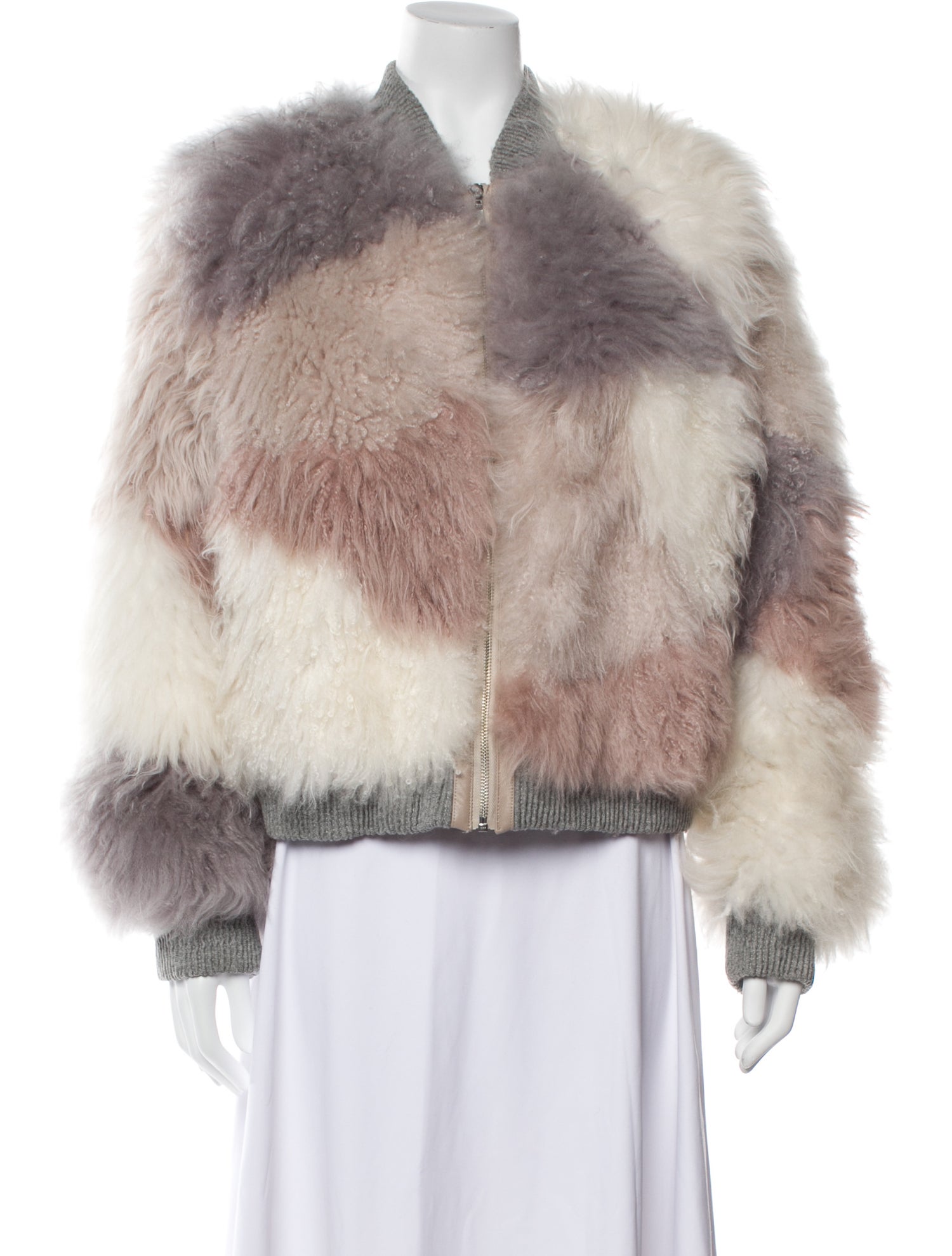 Julia & Stella Printed Faux Fur Jacket