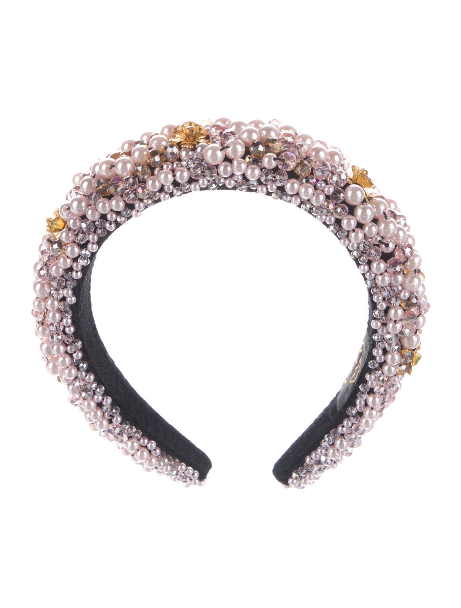Jayley Collection pink color crystal embellished headband