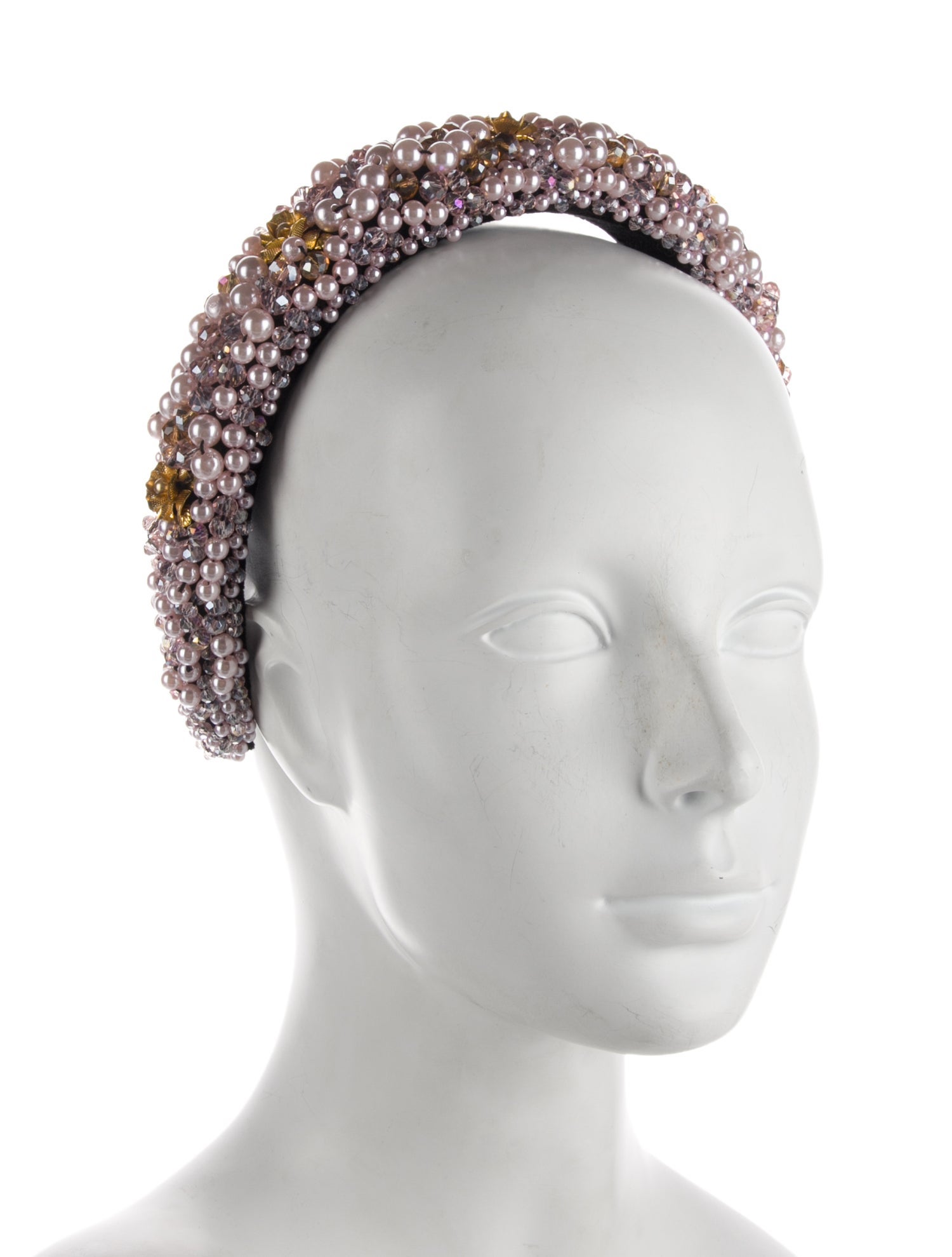 Jayley Collection pink color crystal embellished headband
