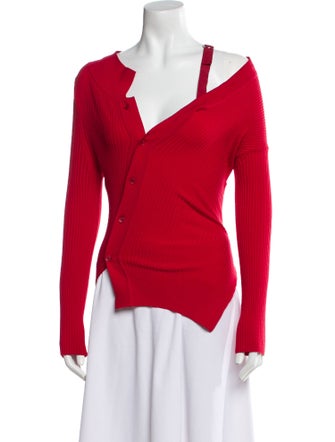 Jacquemus L'enfant Du Soleil Wool V-Neck Sweater