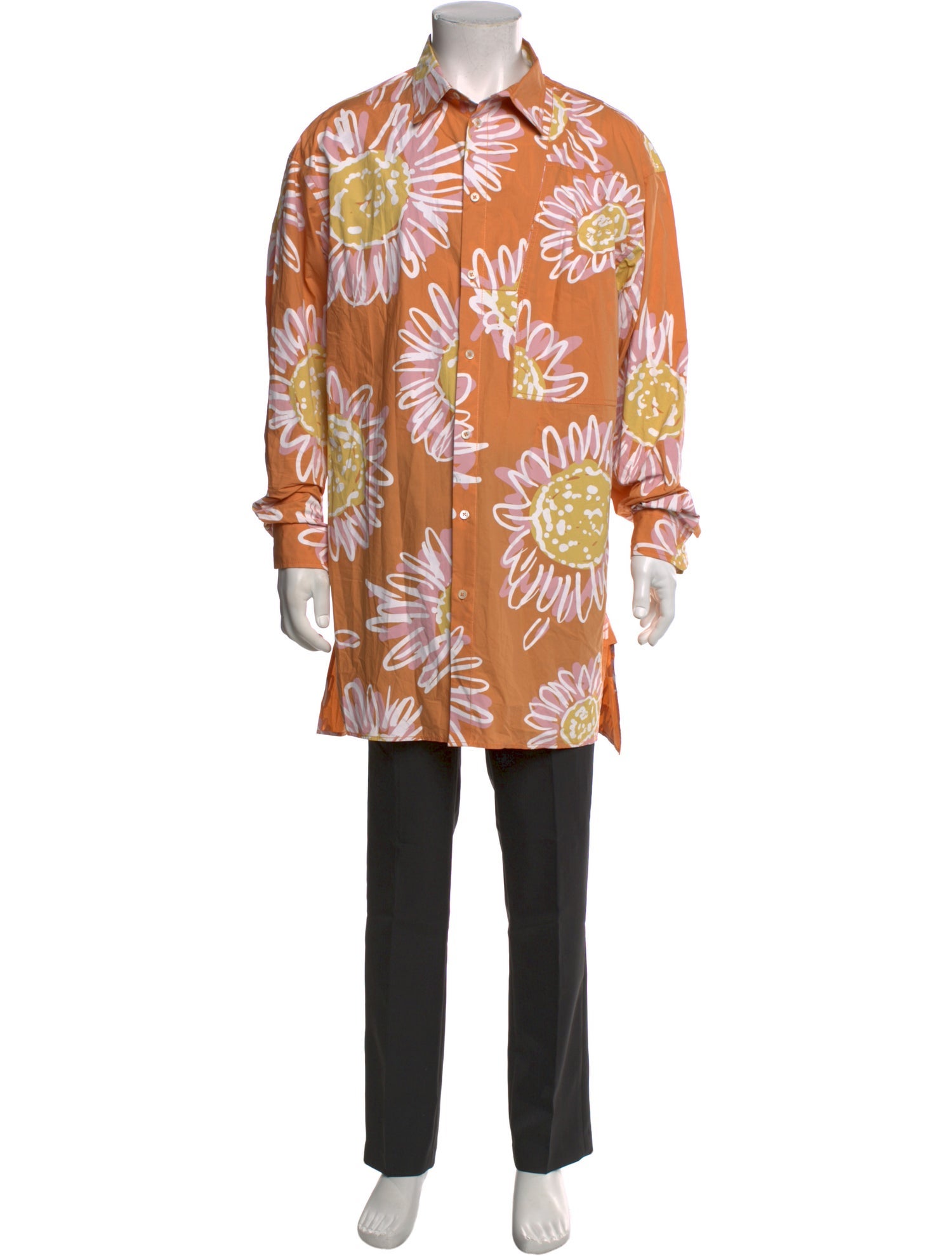 Jacquemus L'enfant Du Soleil Floral Print Long Sleeve Shirt w/ Tags