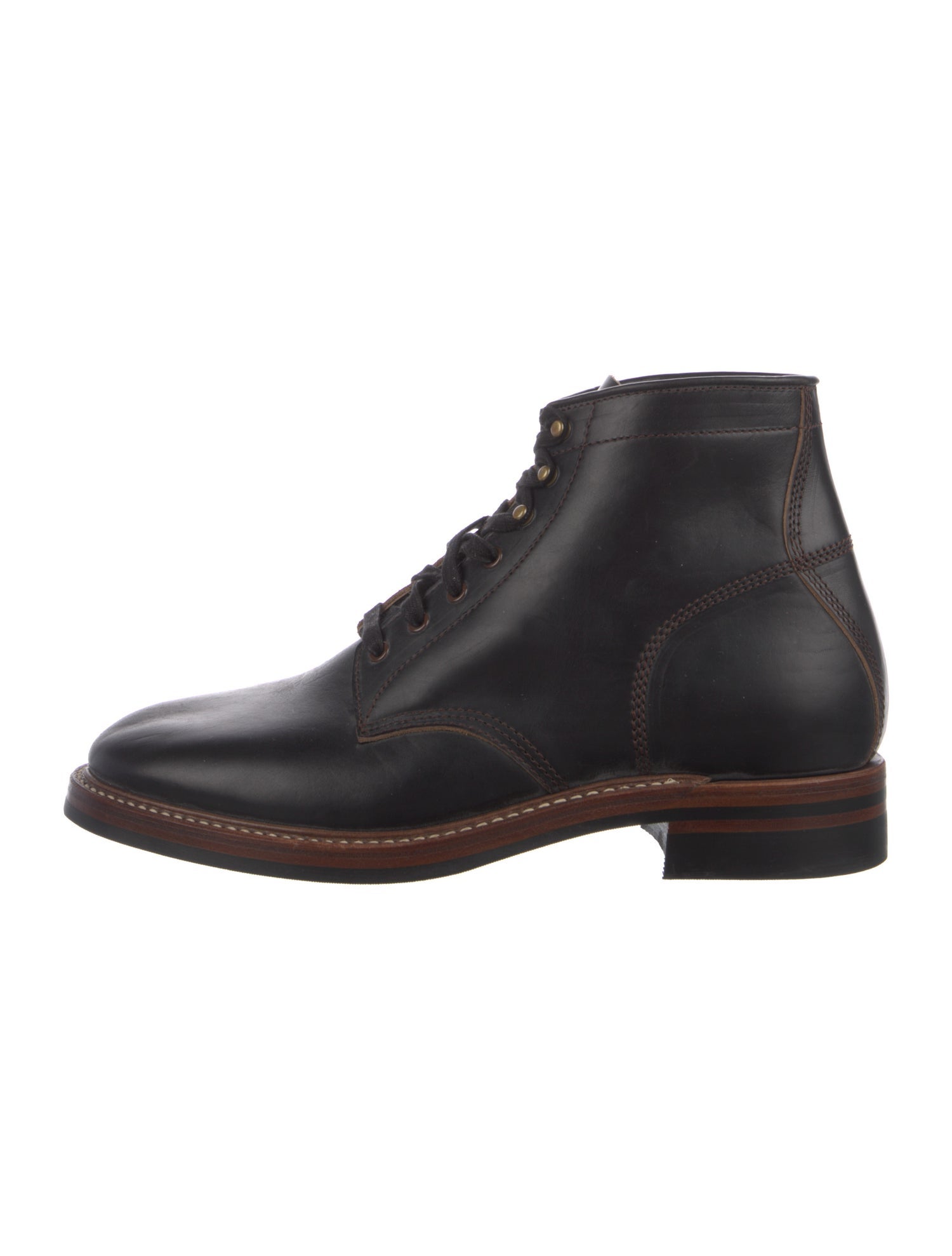 John Lofgren Leather Lace-Up Boots